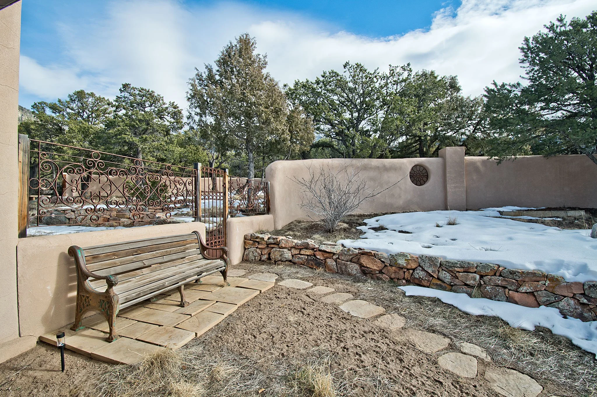 Two Acres of Wooded Forest with Perimeter Wall for Privacy