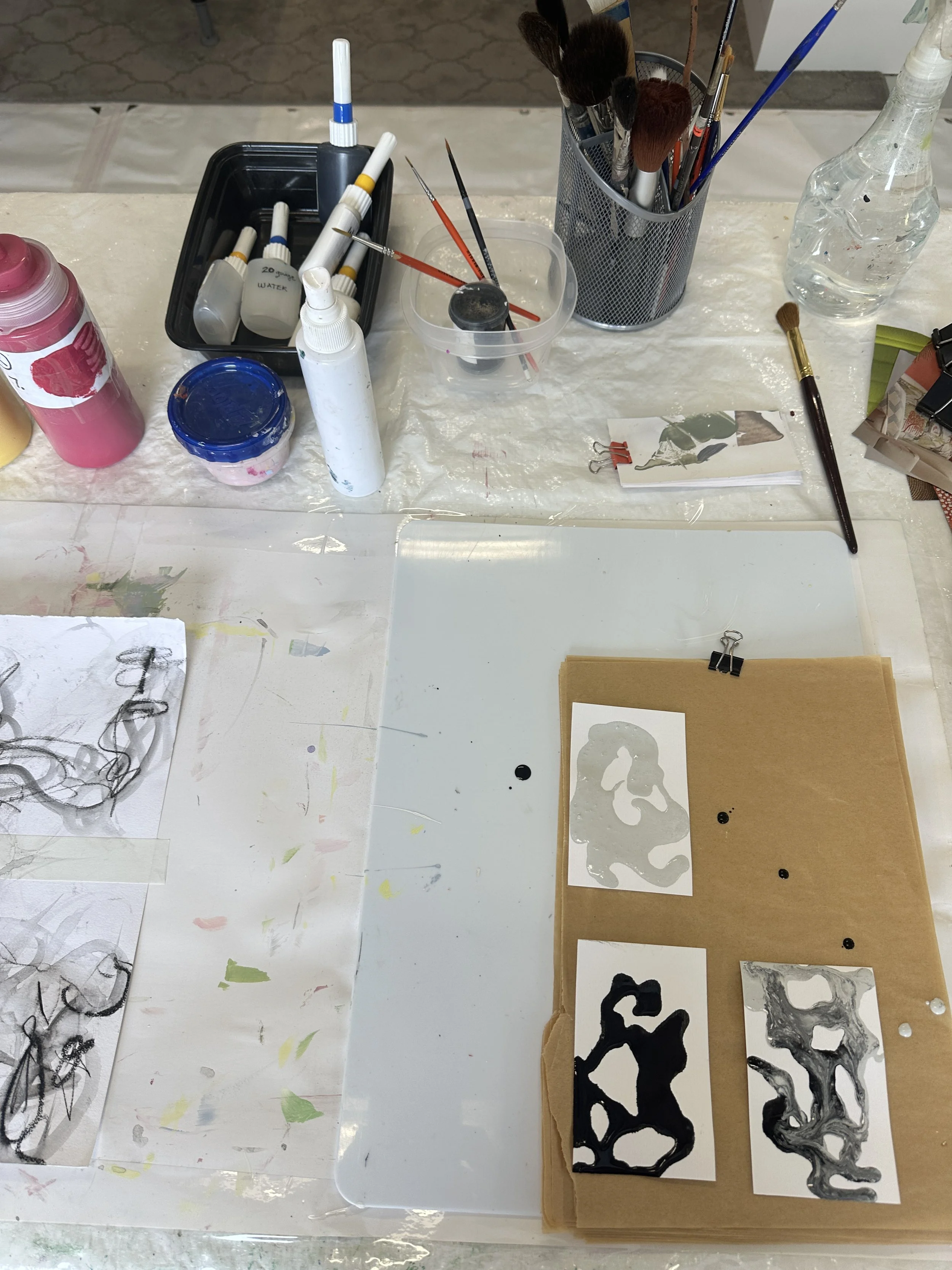 studio experiments with gray values