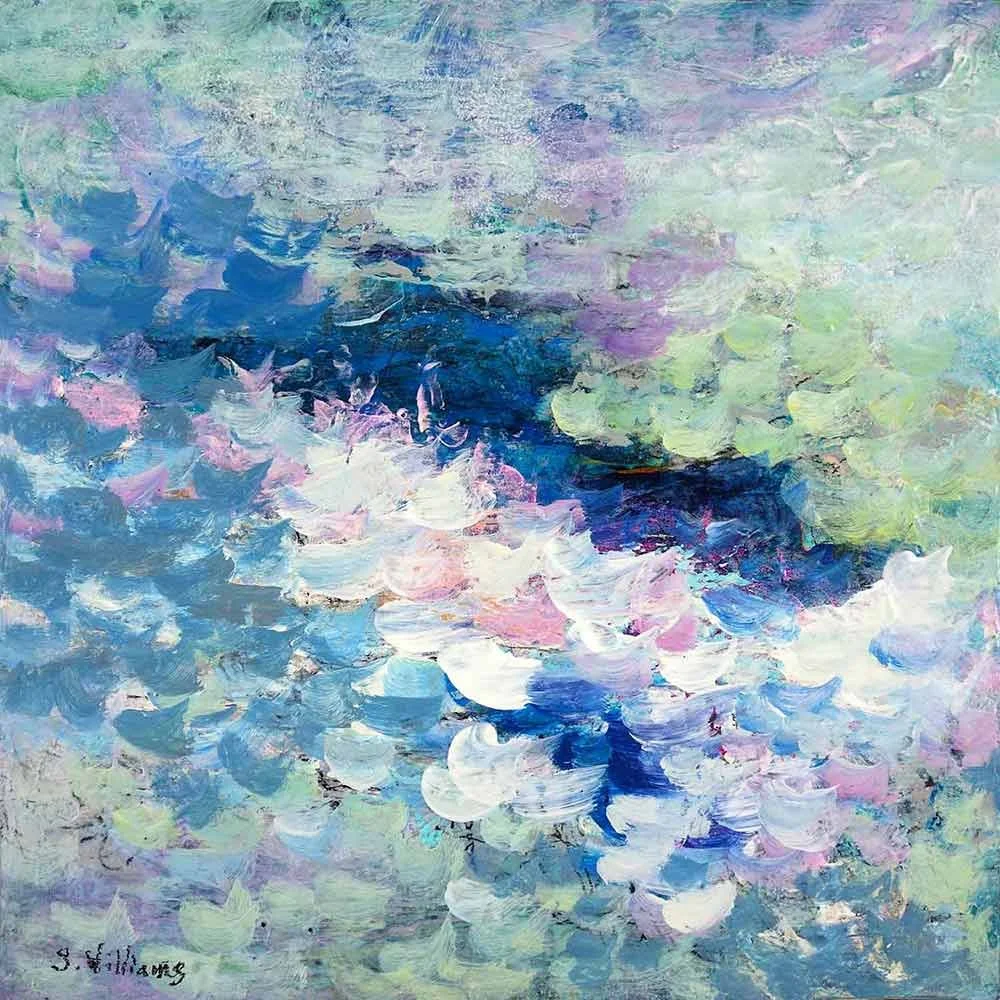 Shimmering Brook #2422 Small Modern Abstract