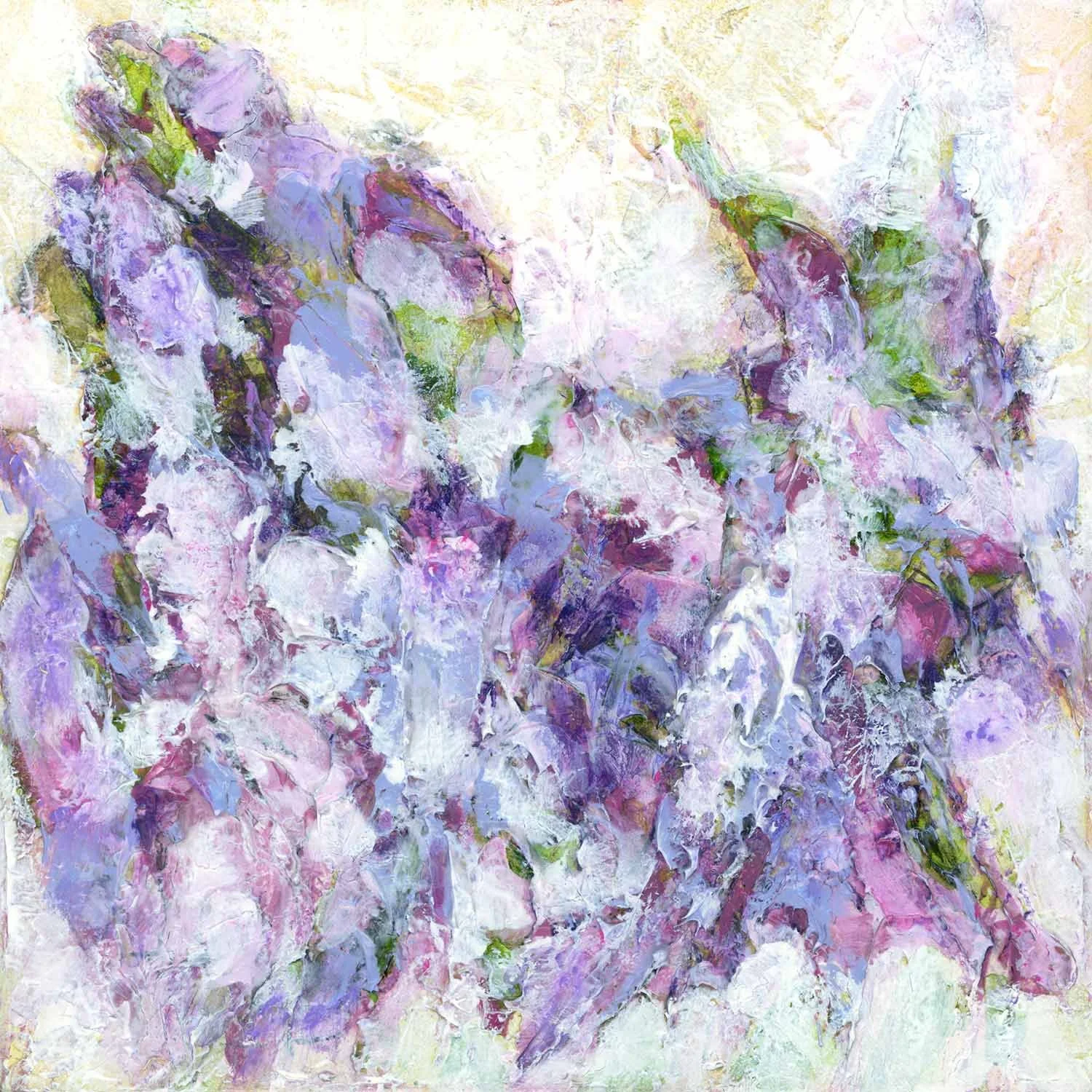 lavender field GROWTH painting in living color series
