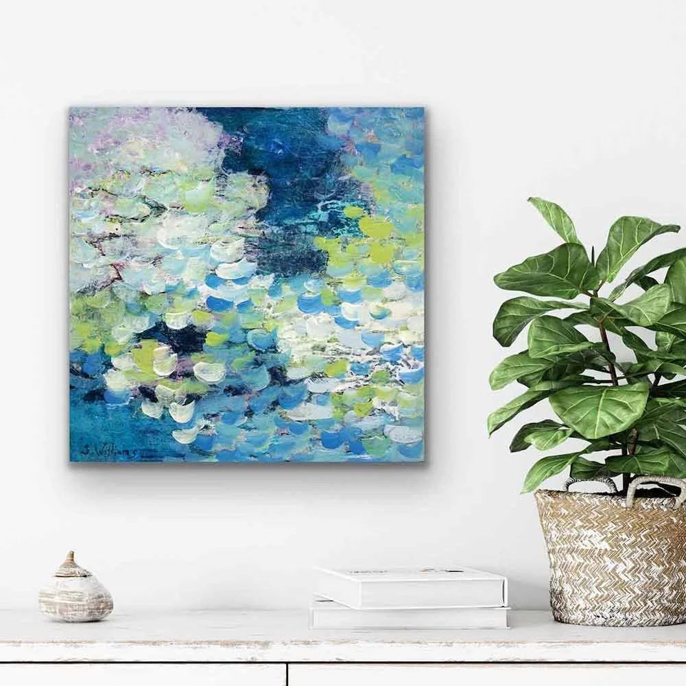 Shimmering Brook 2 shown hanging on wall