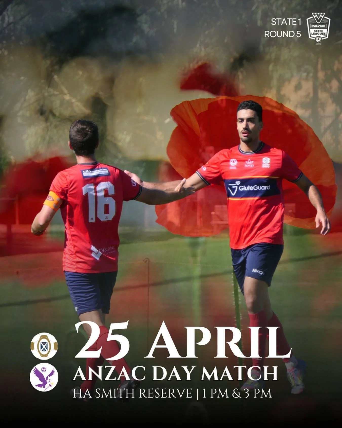 This Saturday - ANZAC Day, the Men&rsquo;s Reserves and Seniors are at home against Boroondara!

We will have a minute&rsquo;s silence to honour those who have served and sacrificed for our country. Please come down if you can! 🎖️❤️