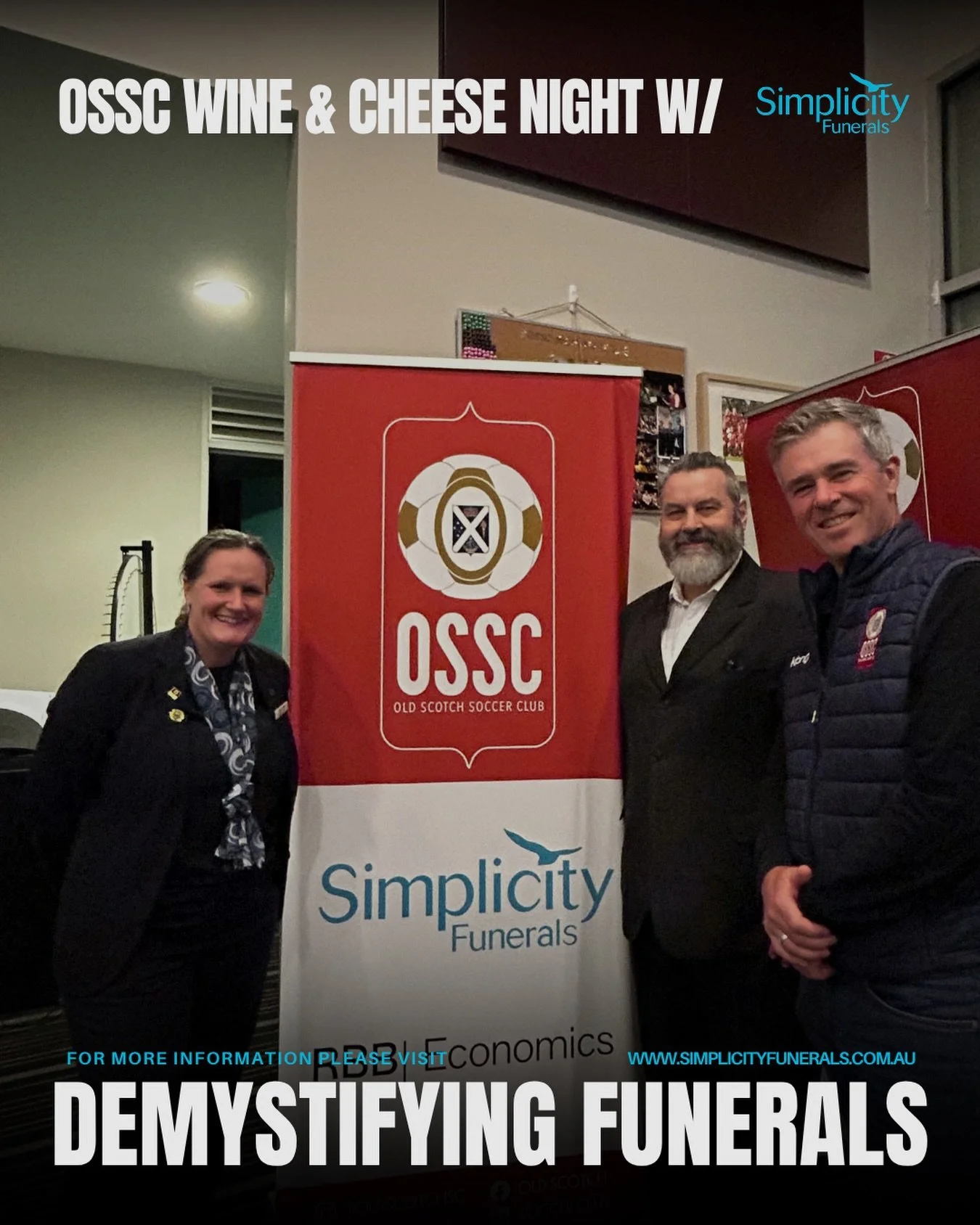 Thank you so much to Scott and Bronwyn from Simplicity funerals for a wonderful presentation on demystifying funerals last night. For more information please visit their website
