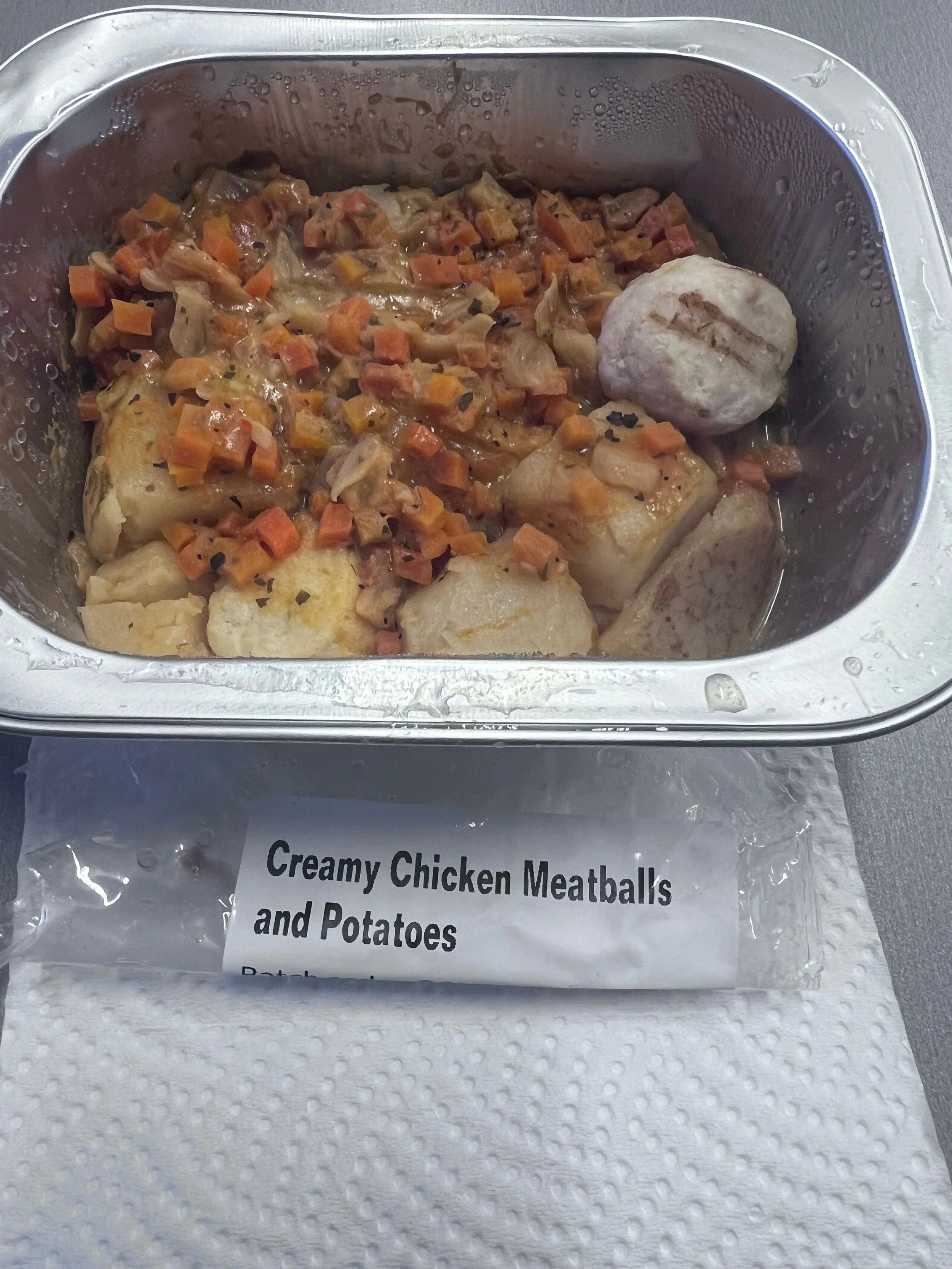 Creamy Chicken Meatballs and Potatoes