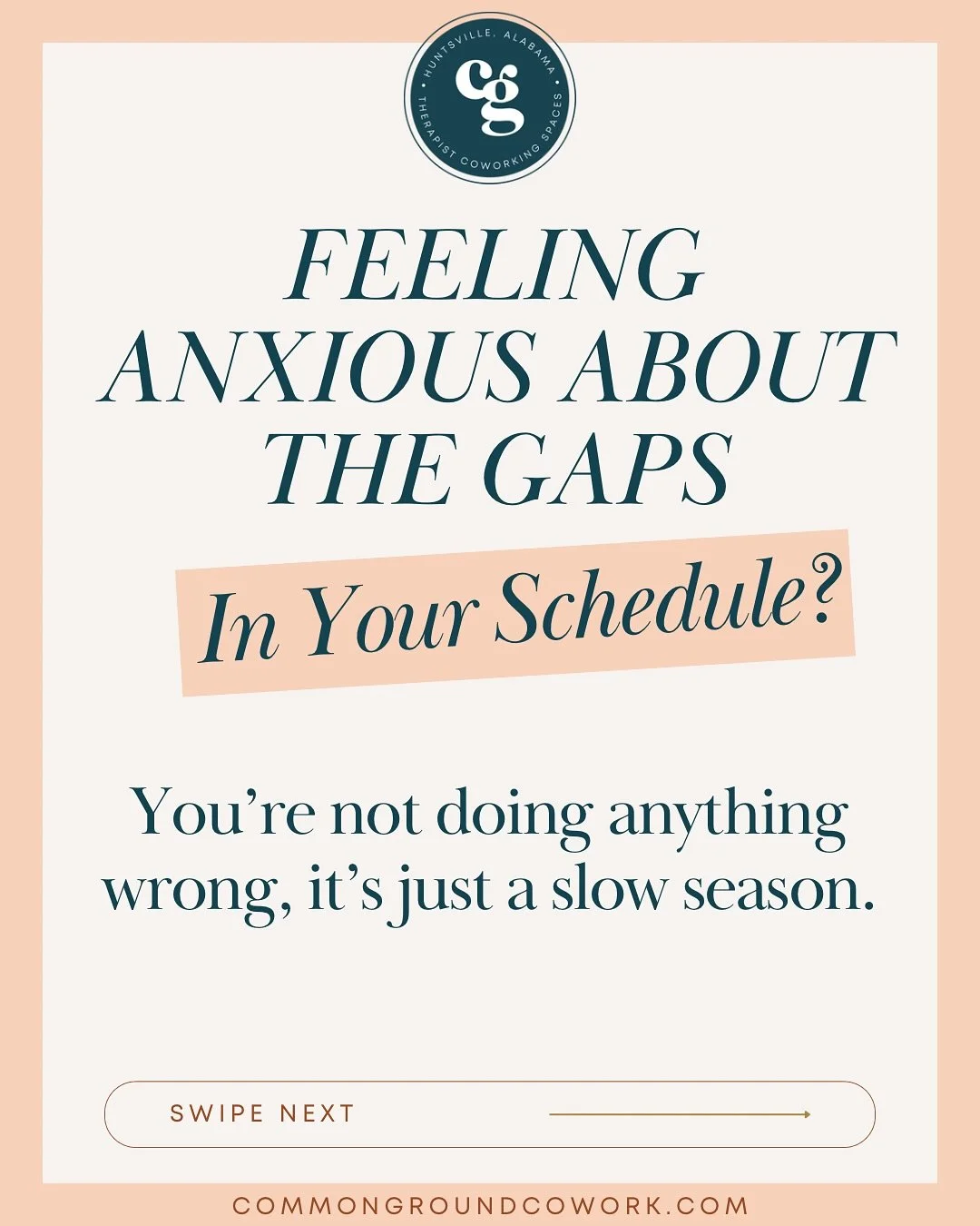 Noticing more gaps in your schedule lately? You&rsquo;re not the only one! 🧡 Therapists, what are you seeing right now?