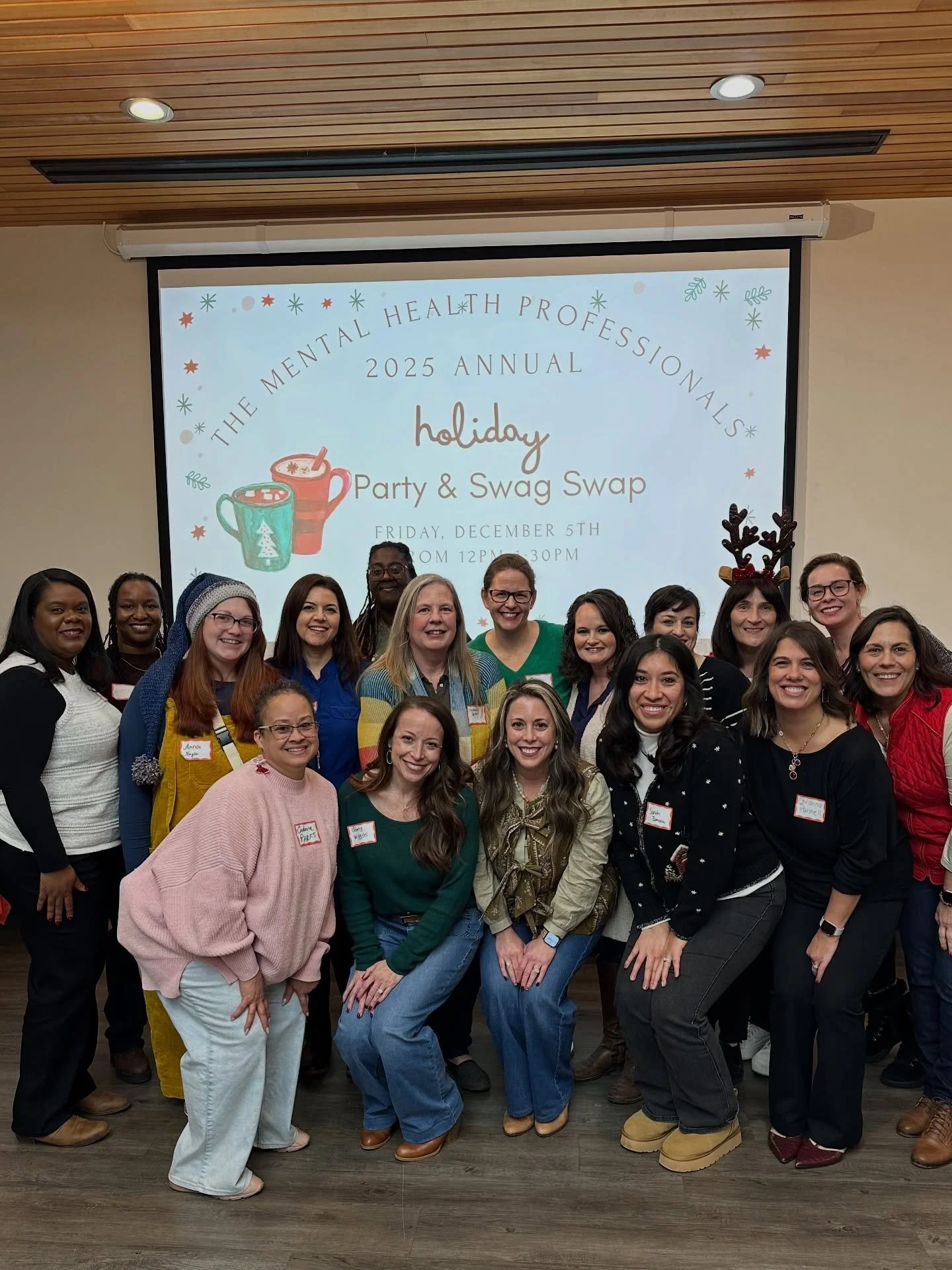 Nothing better than time with our people. 🎄✨ Common Ground had a big showing at the MHPNA holiday party today, and we loved celebrating the season with our Huntsville therapist community. We&rsquo;re grateful for every single person in this photo an