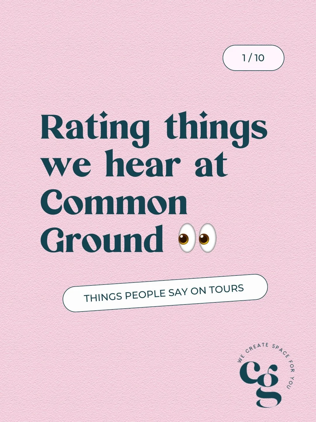 Rating things we hear at Common Ground Cowork 👀

From disbelief about our fiddle leaf fig 🌿 to questions about contracts 😅&hellip;we&rsquo;ve heard it all! This space was dreamed up by two therapists over lunch at MELT downtown, built for flexibil