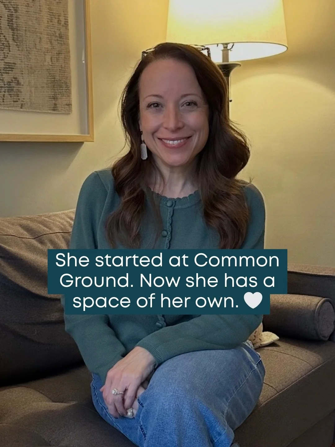 From coworking office to a space of her own.🌲 

At Common Ground Cowork, we provide flexible office space for therapists in Huntsville who are starting and growing their private practice. Community, connection, and real support, so you don&rsquo;t h