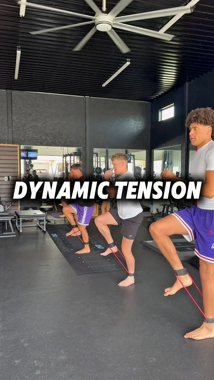 One of the most overlooked superpowers in athletics is dynamic tension — the ability to create and control elastic force while everything around you is chaotic.
It’s push and pull at the same time, like a coiled spring that’s ready