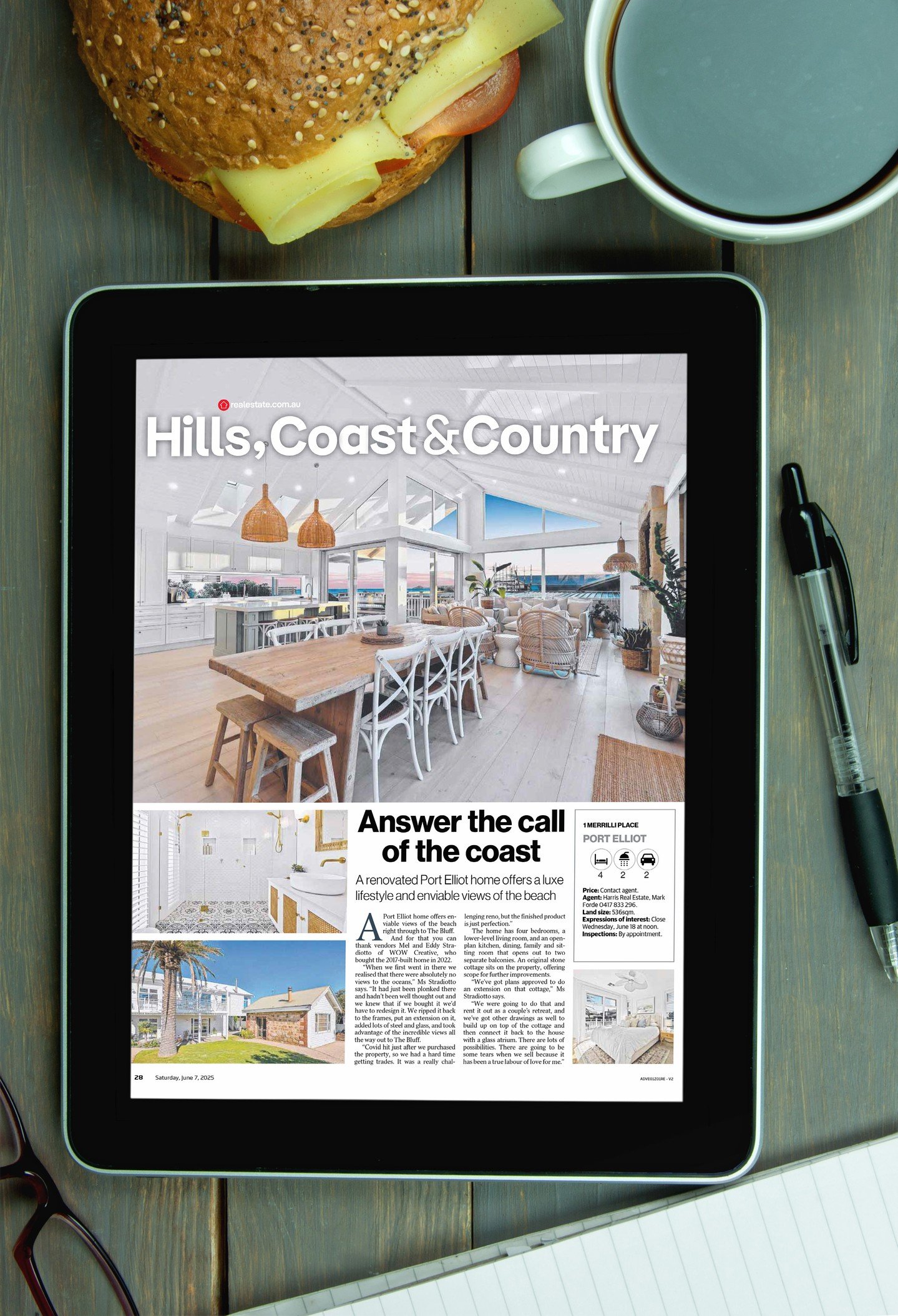 What a wonderful day for staying inside in Adelaide today. Make yourself a coffee, snuggle up on the couch and flick through the Real Estate pull-out of The Advertiser with the comforting sounds of the rain and wind outside. Check out the feature pro