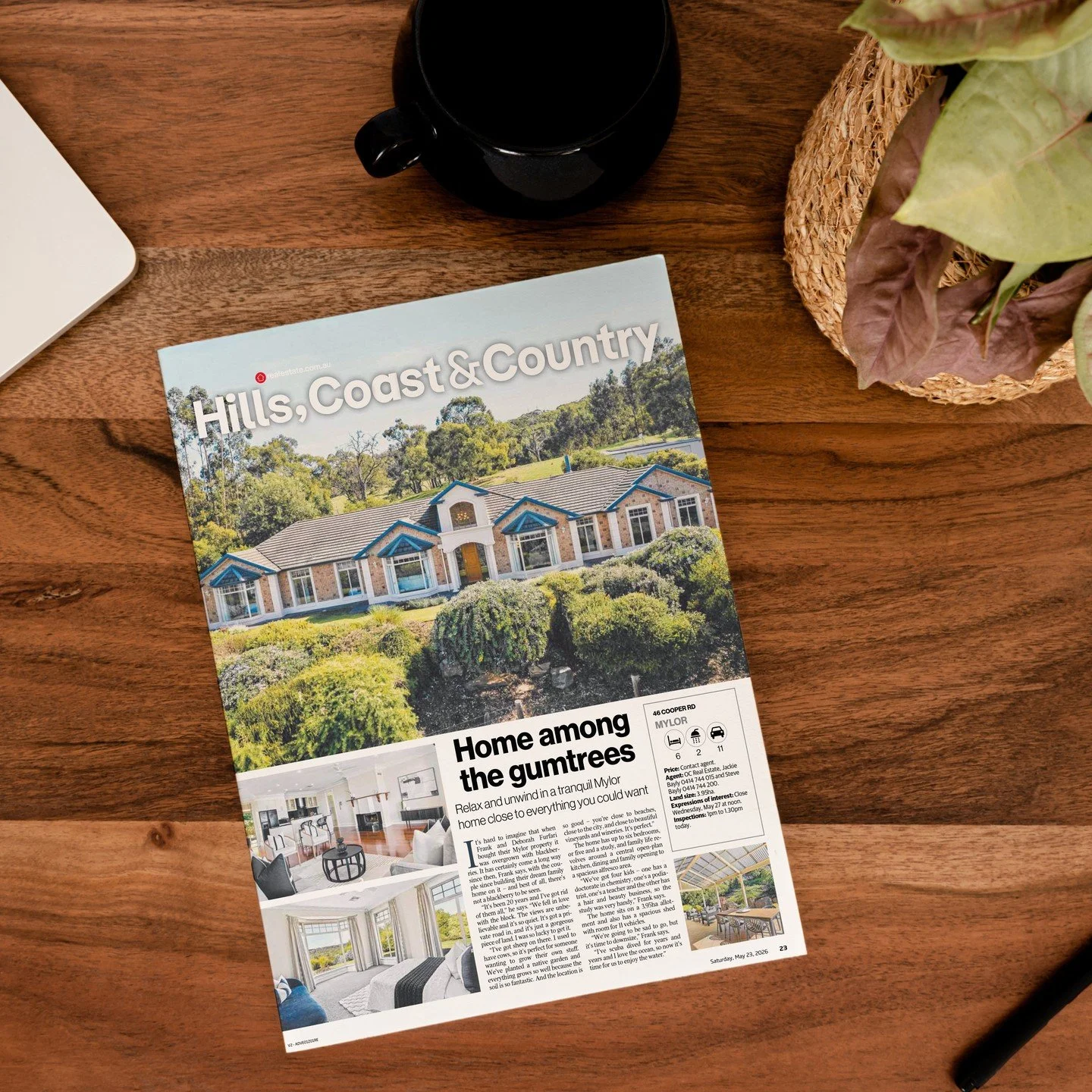 Hills, Coast &amp; Country, from the Real Estate pull-out of The Advertiser this morning, featuring the photography of The Fotobase Group.
.
#grateful #realestate #theadvertiser #thetiser #adelaidehomes #fotobasegroup #thefotobasegroup #tfbg #fortheb