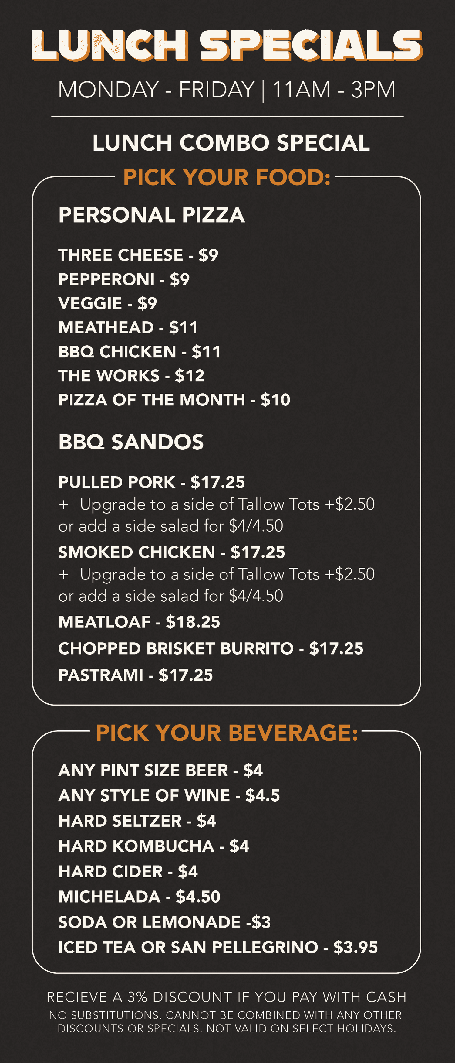 Pedals & Pints Food Menu | Thousand Oaks BBQ, Pizza & Wings — Pedals ...