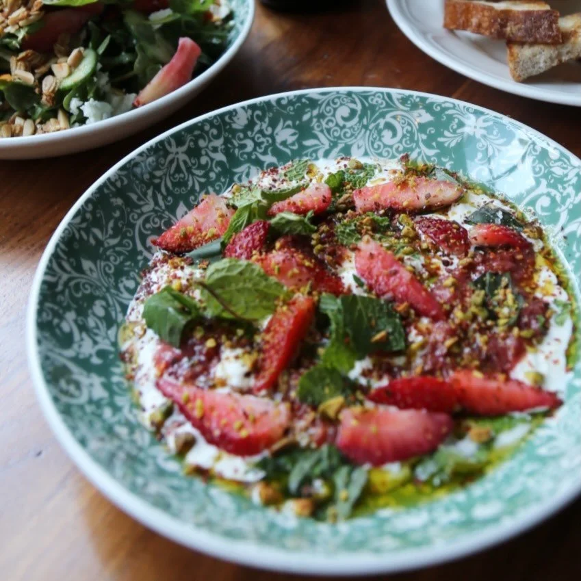 Stracciatella di Bufala
The best part of the burrata gets the spotlight. 🫶🇮🇹🍓

We&rsquo;re giving it the solo it deserves, paired with a sweet and tangy strawberry mostarda that cuts right through that luxurious creaminess. Topped with buttery pi