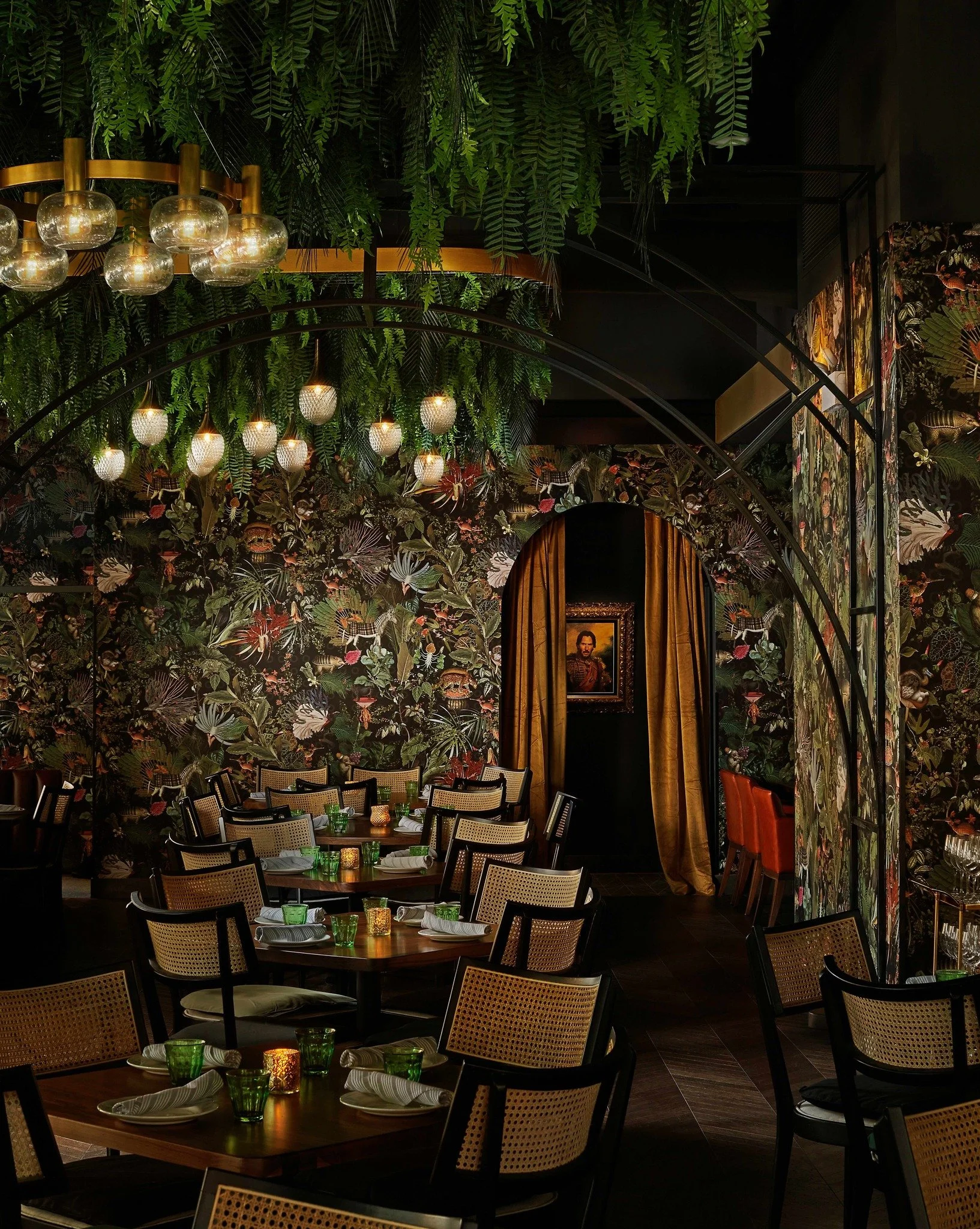 Relax&mdash;Keanu is on duty 👀🕴

You can enjoy your dinner in peace knowing the dining room is under the watchful eye of the internet&rsquo;s favorite person. We can&rsquo;t guarantee he&rsquo;ll jump into action, but he definitely improves the aes