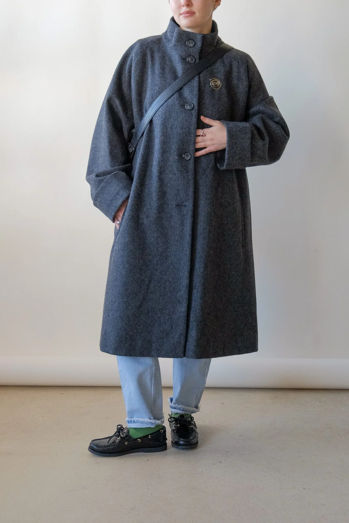 Charcoal Wool Coat