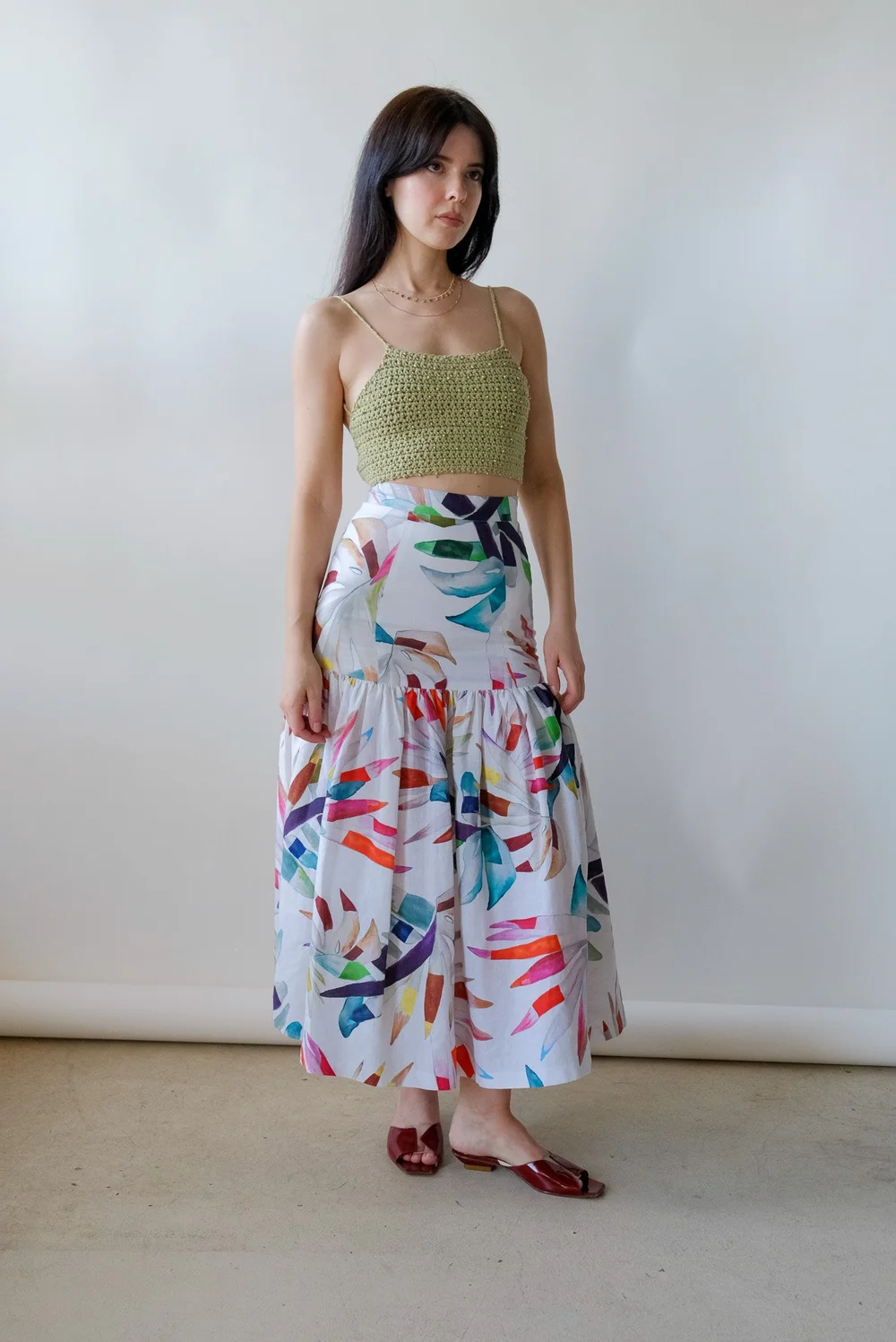 green mother of the groom dresses Dark Green Empire Waist Chiffon Mother of Bride Dress main image 0