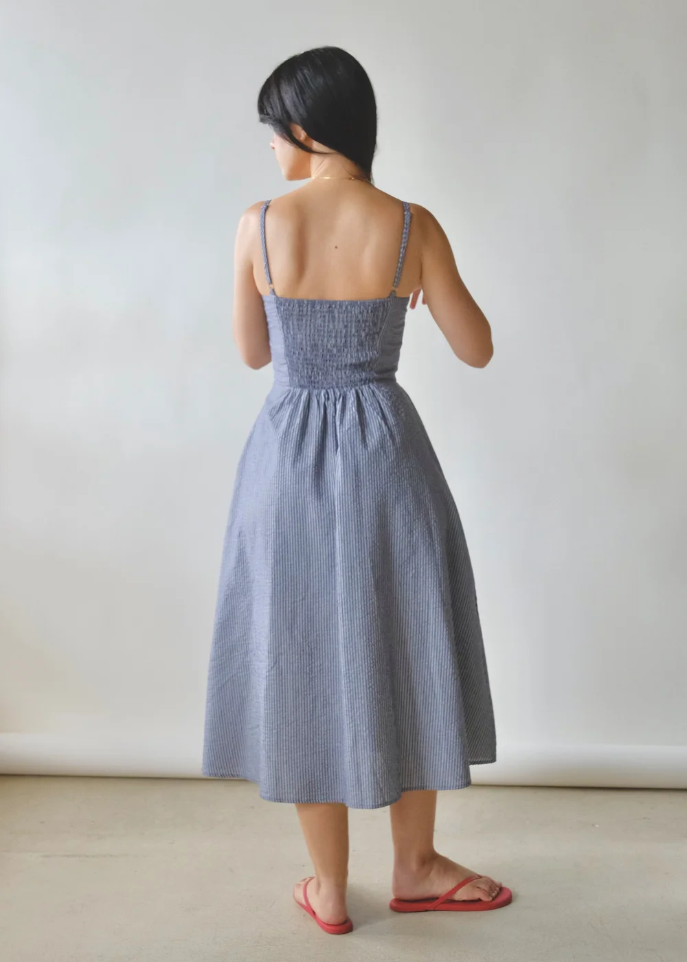 seersucker bridesmaid dress Southern Tide Cami Seersucker Dress