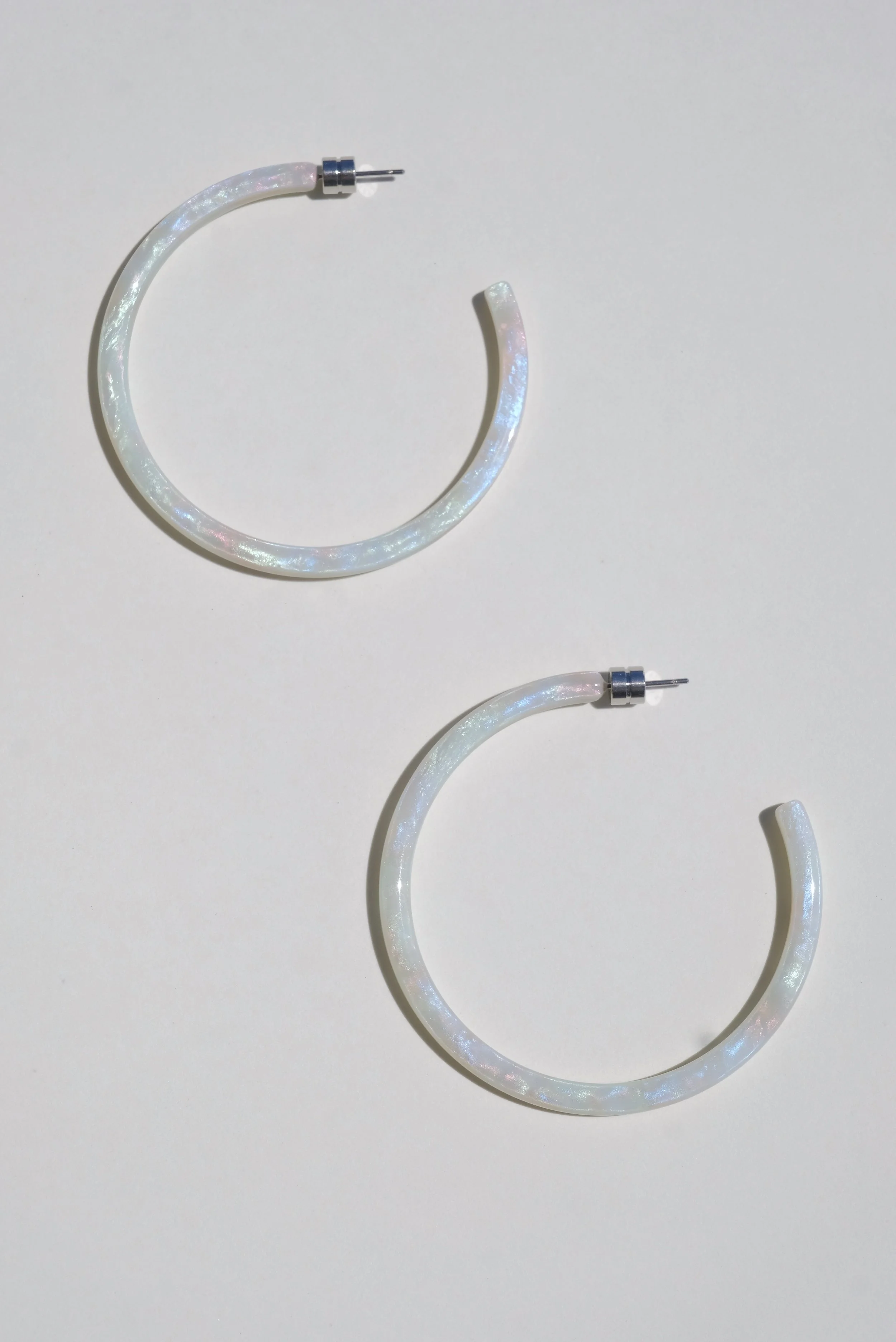 Machete Large Hoops in Astral Mint
