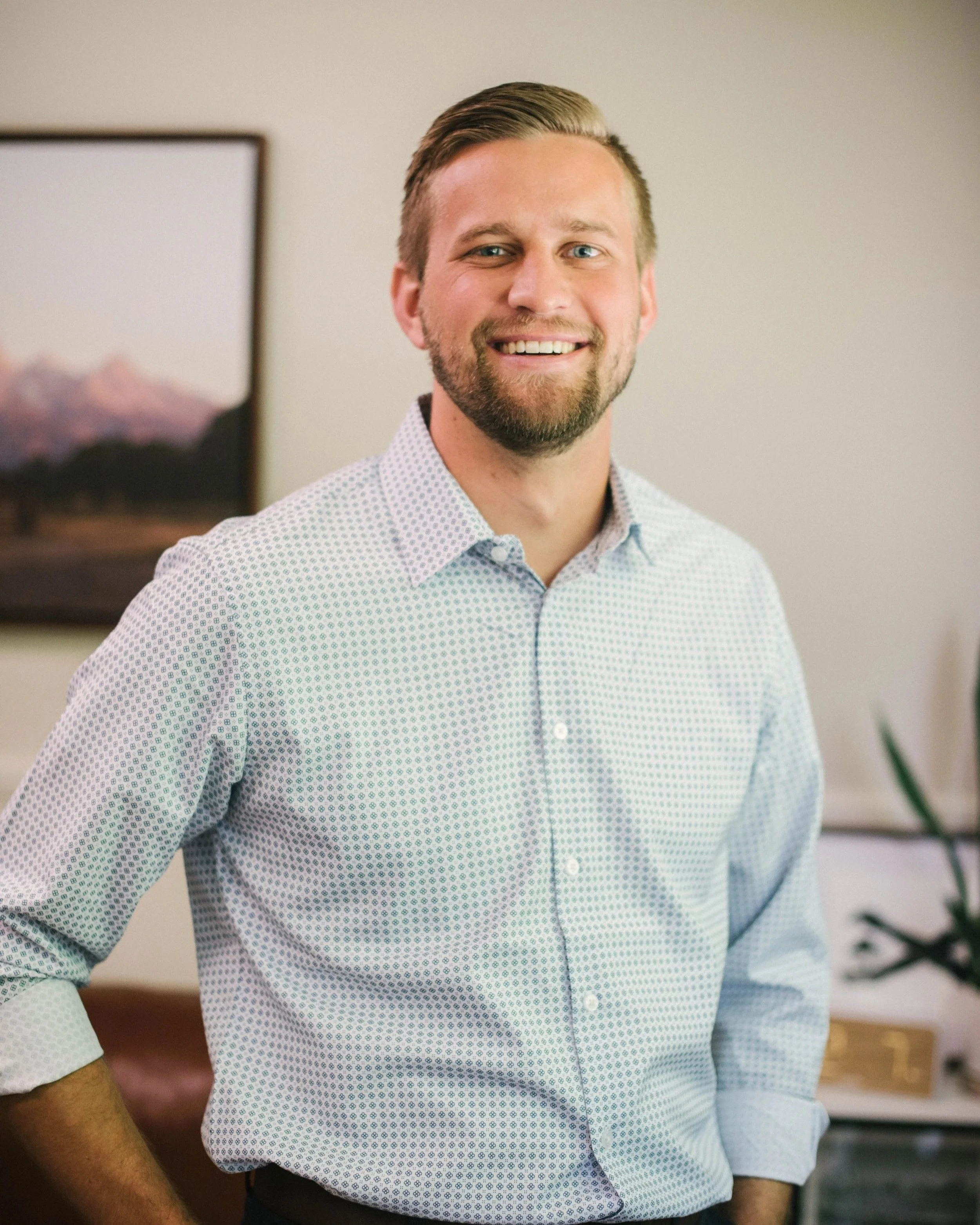 Portrait of Levi Hall, counselor at Greenville Counseling Associates