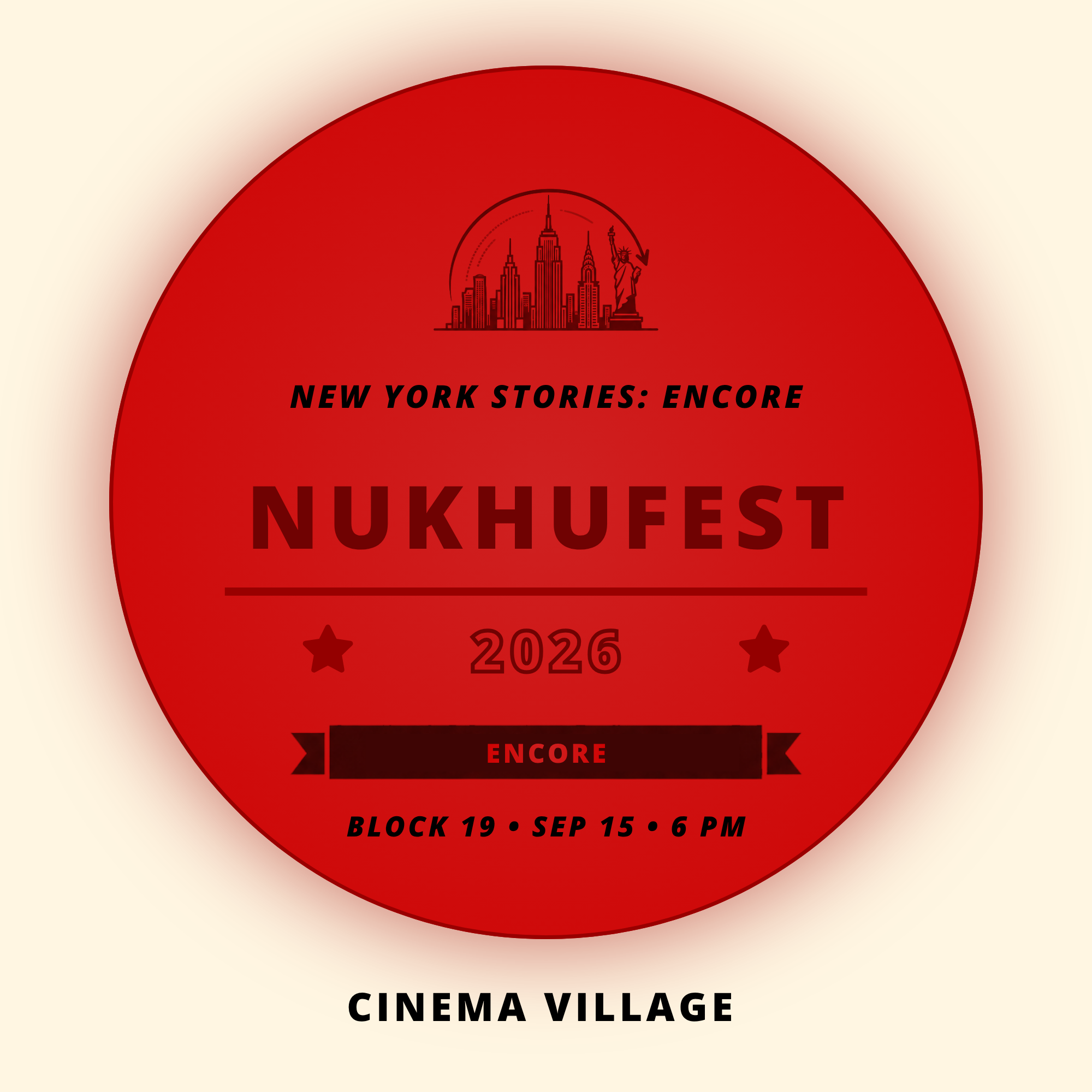 Nukhufest 2026 B19: New York Stories Encore | Sep 15, 6 PM