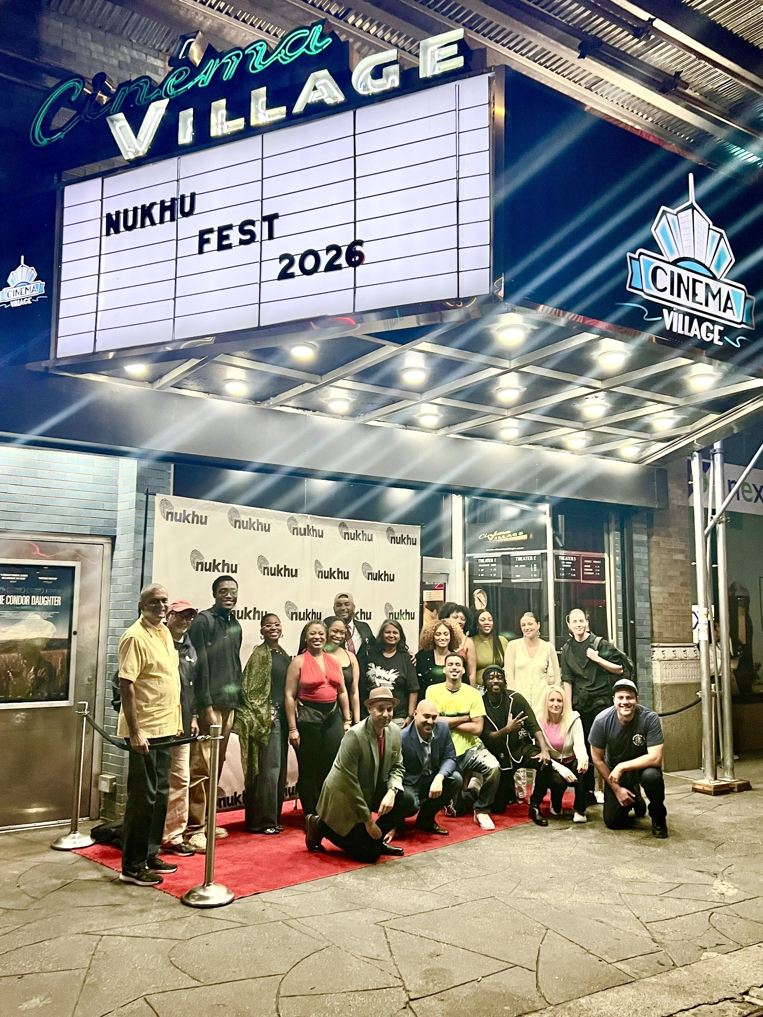 Nukhufest 2026 at Cinema Village at night
