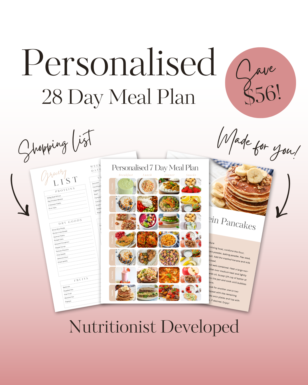 Fully Personalised 28-Day Meal Plan