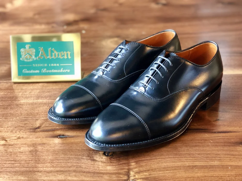 Alden 907 Straight tip dress 末永く shoes