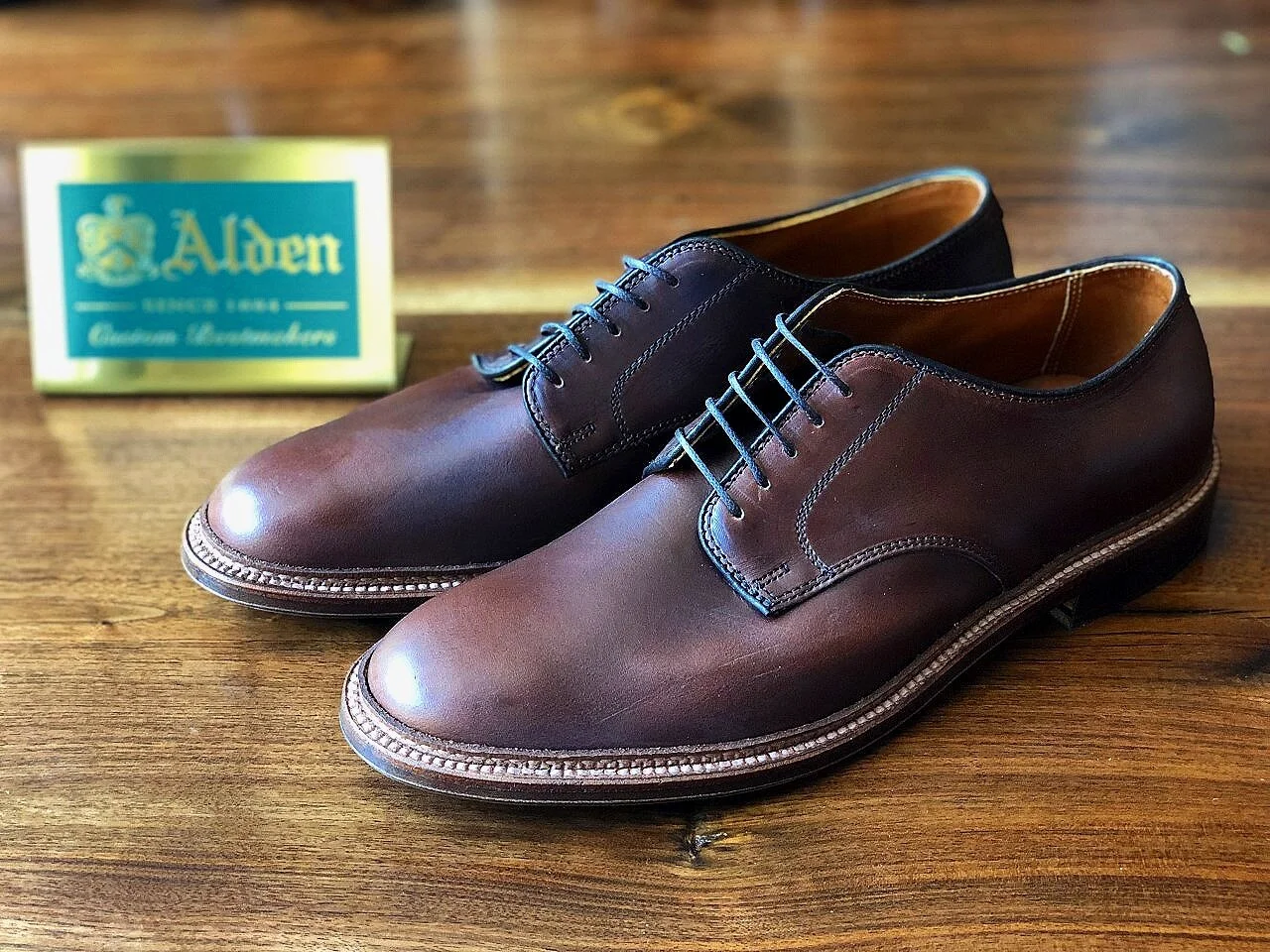 29364F Plain Toe Blucher Flex Welt Brown CXL