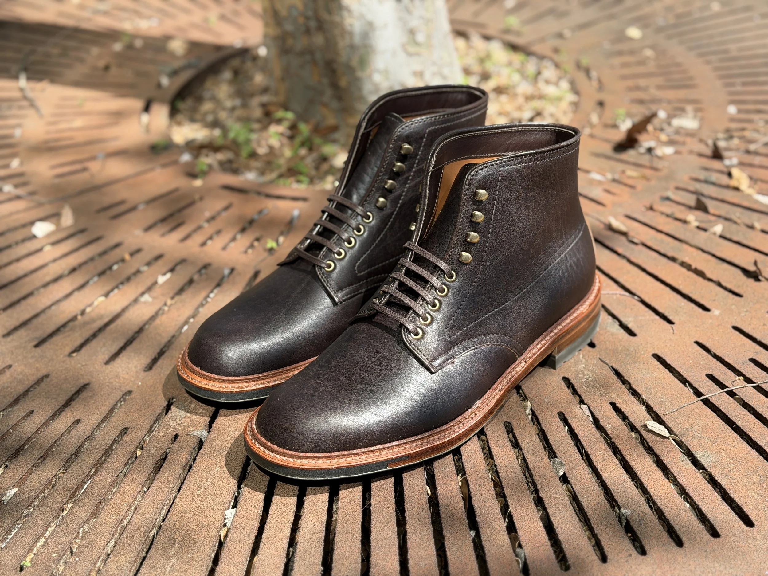 The Alden x Ealdwine D5844HC " Olshan" Arabica Lux Plain Toe Trubalance Boot