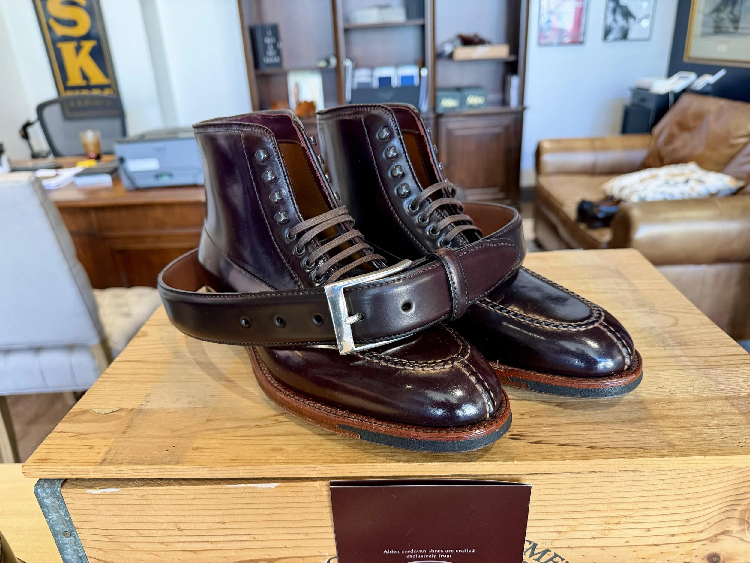 Ealdwine Shell Cordovan Belts