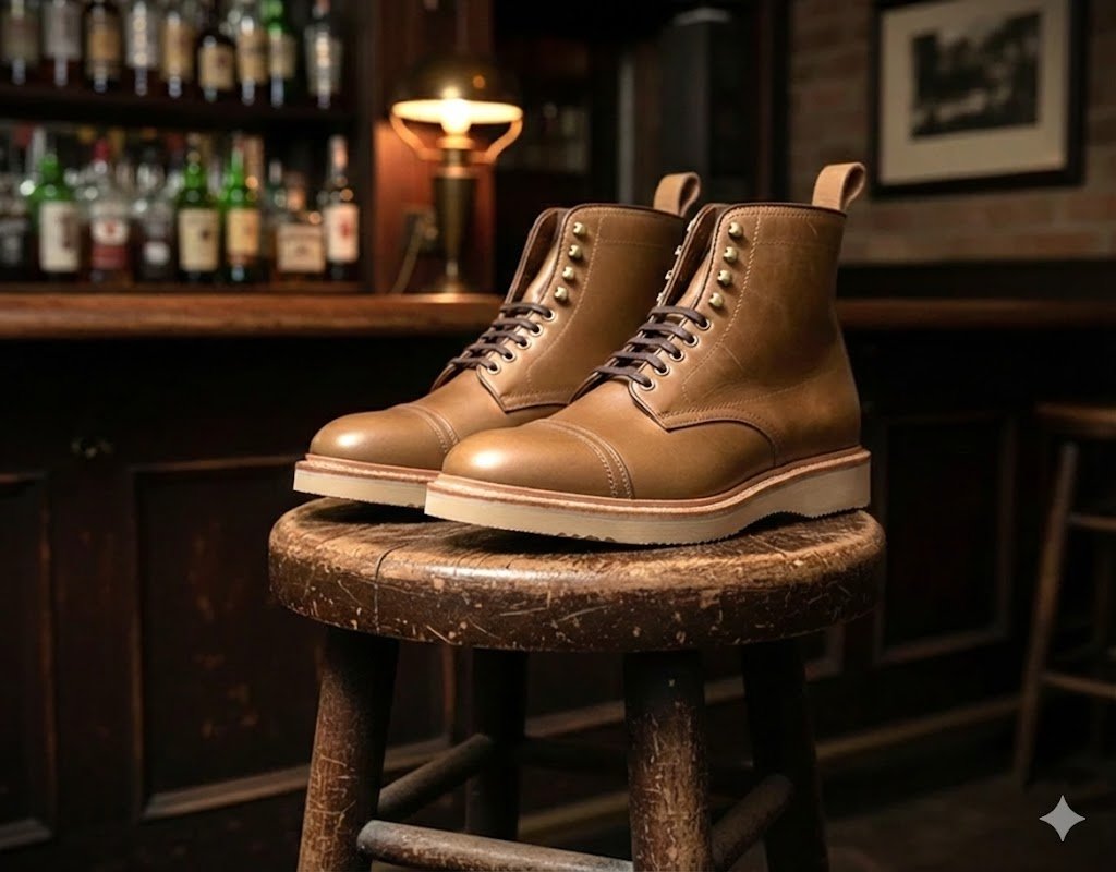 Alden x Ealdwine "Rory" Horween Natural CXL Cap Toe on Wedge - Barrie Last  PREORDER DEPOSIT $200