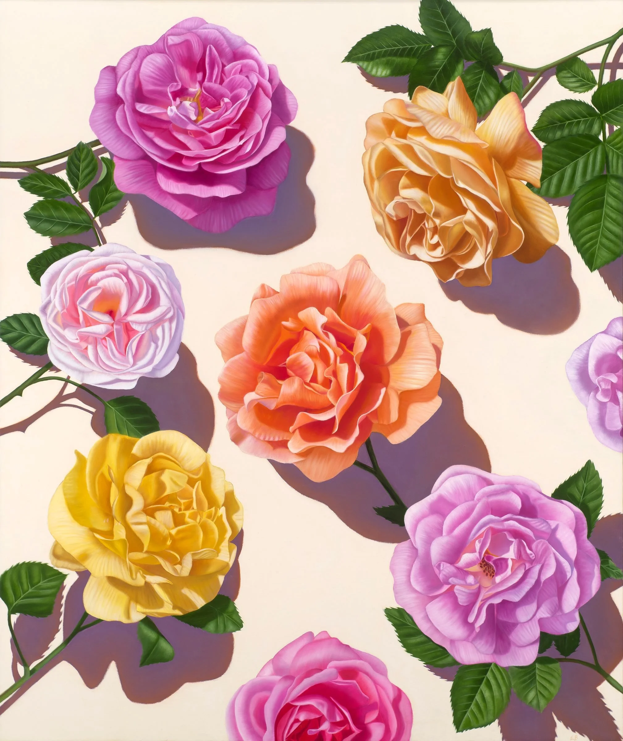 Now, as autumn deepens, I am pausing to admire every rose I pass. But at least I will have memories of roses and their beauty through my paintings as winter comes&hellip;.