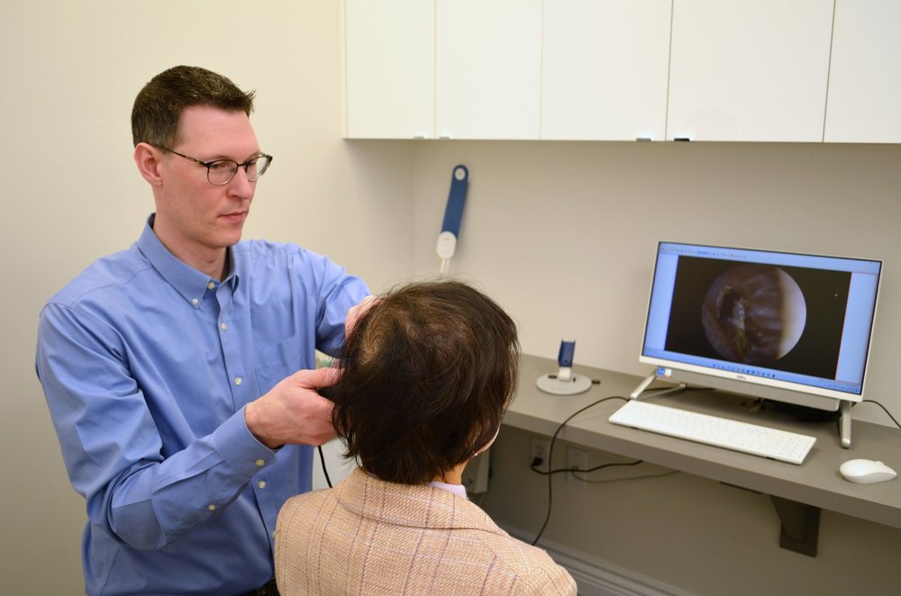 Featuring the Ear Wax Removal Procedure Room at Elevate Hearing