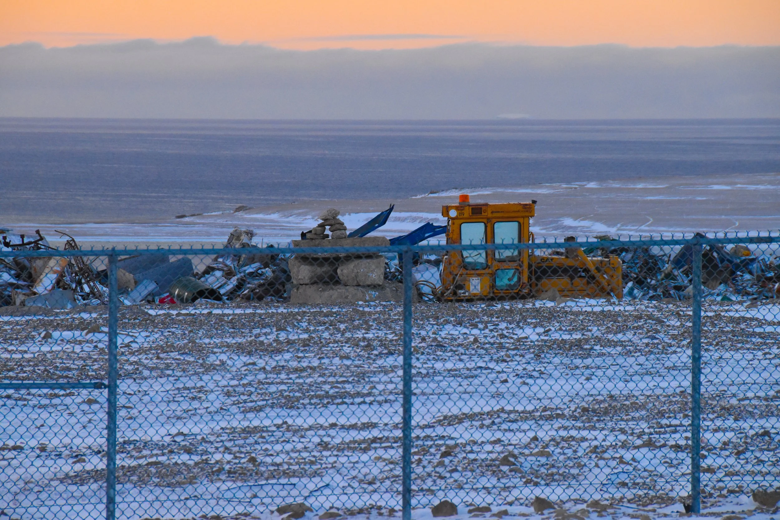 The military metal dump near Resolute Bay. Photo: Danielle Paradis. 2023