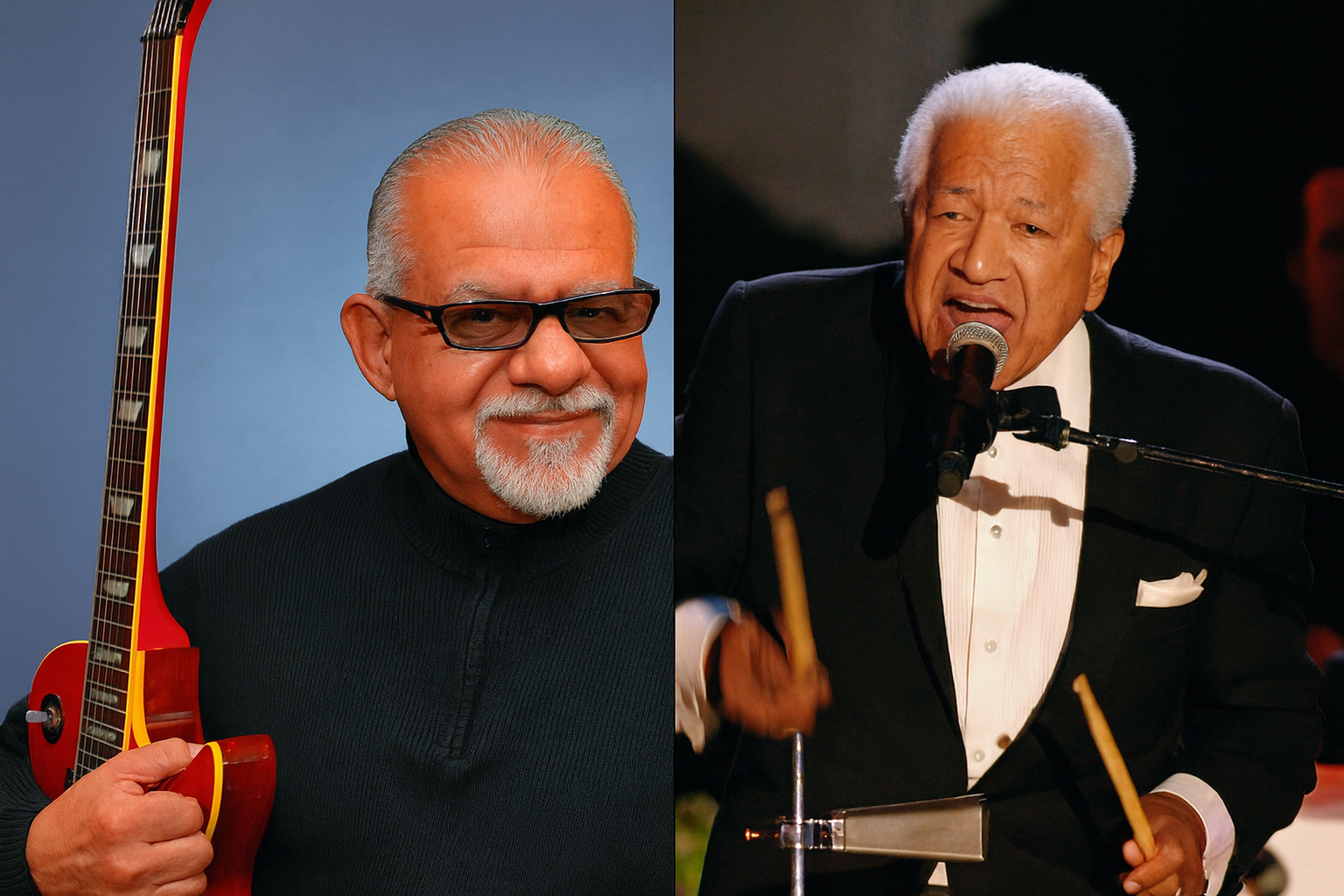 Guitarist Ray Obiedo with Pete Escovedo