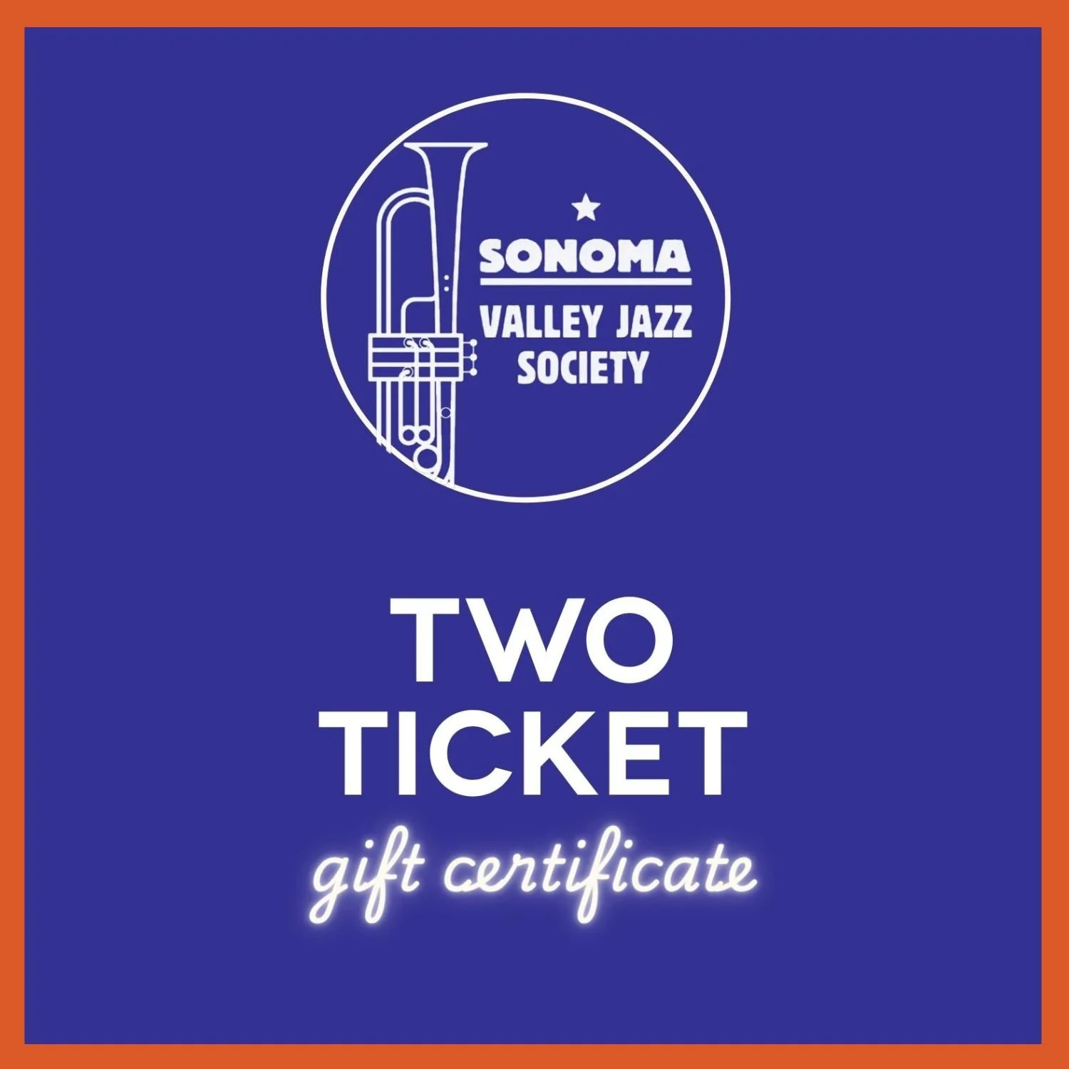 Gift Certificate for TWO TICKETS