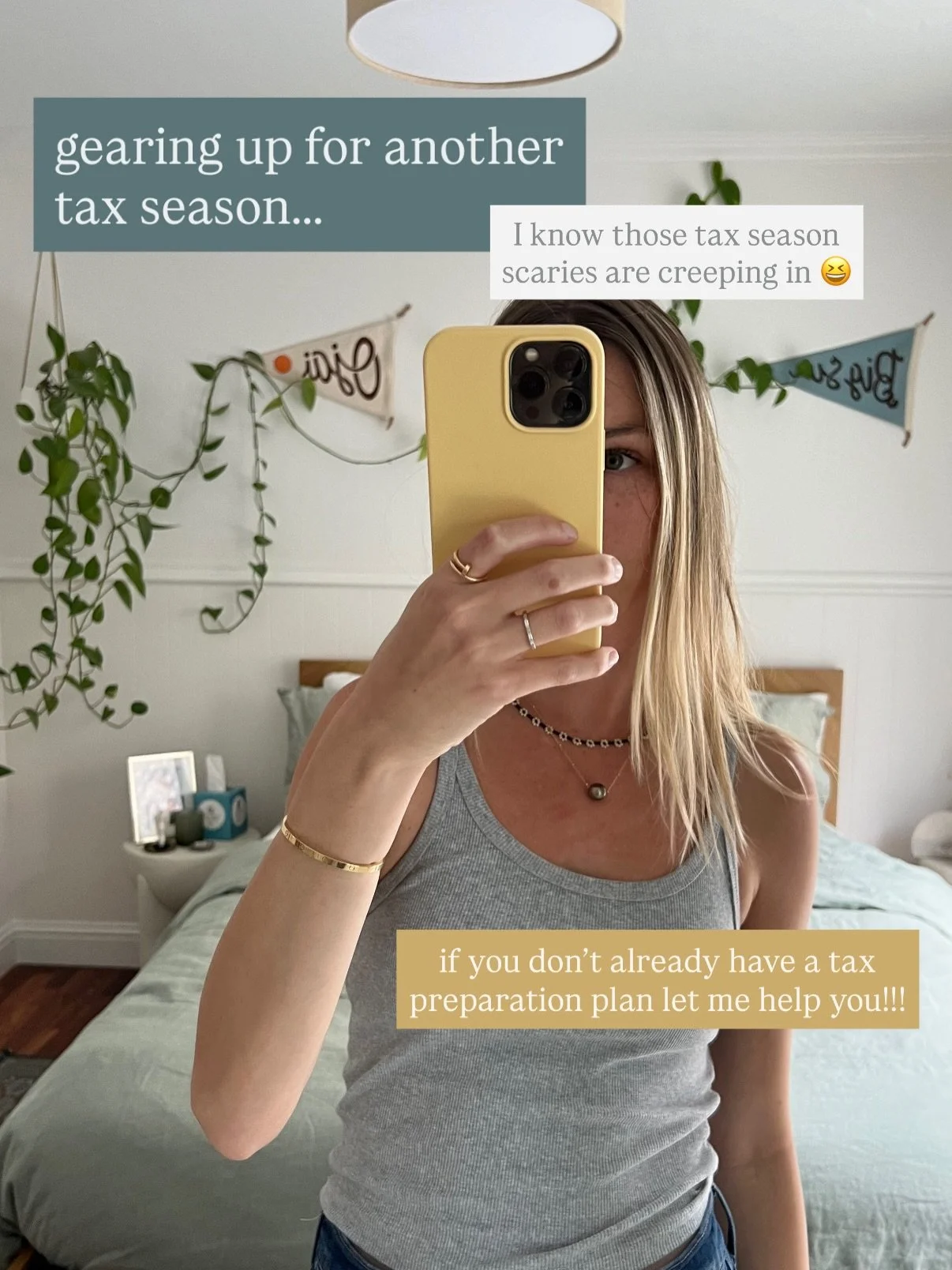 tax season isn&rsquo;t so scary when you have the right support + a plan :) I&rsquo;m accepting tax clients now! 
Let&rsquo;s chat 📩 send me a message or 
email delaney@carefullycounted.com