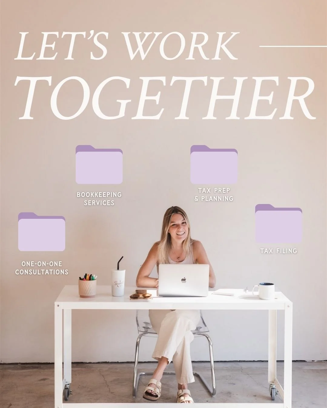 Let&rsquo;s work together! Whether you need regular bookkeeping, tax prep, tax filing, or a one on one strategy session where you get to pick my brain, I&rsquo;m here for you! Let&rsquo;s get organized :) send me an inquiry form on my website 🔗