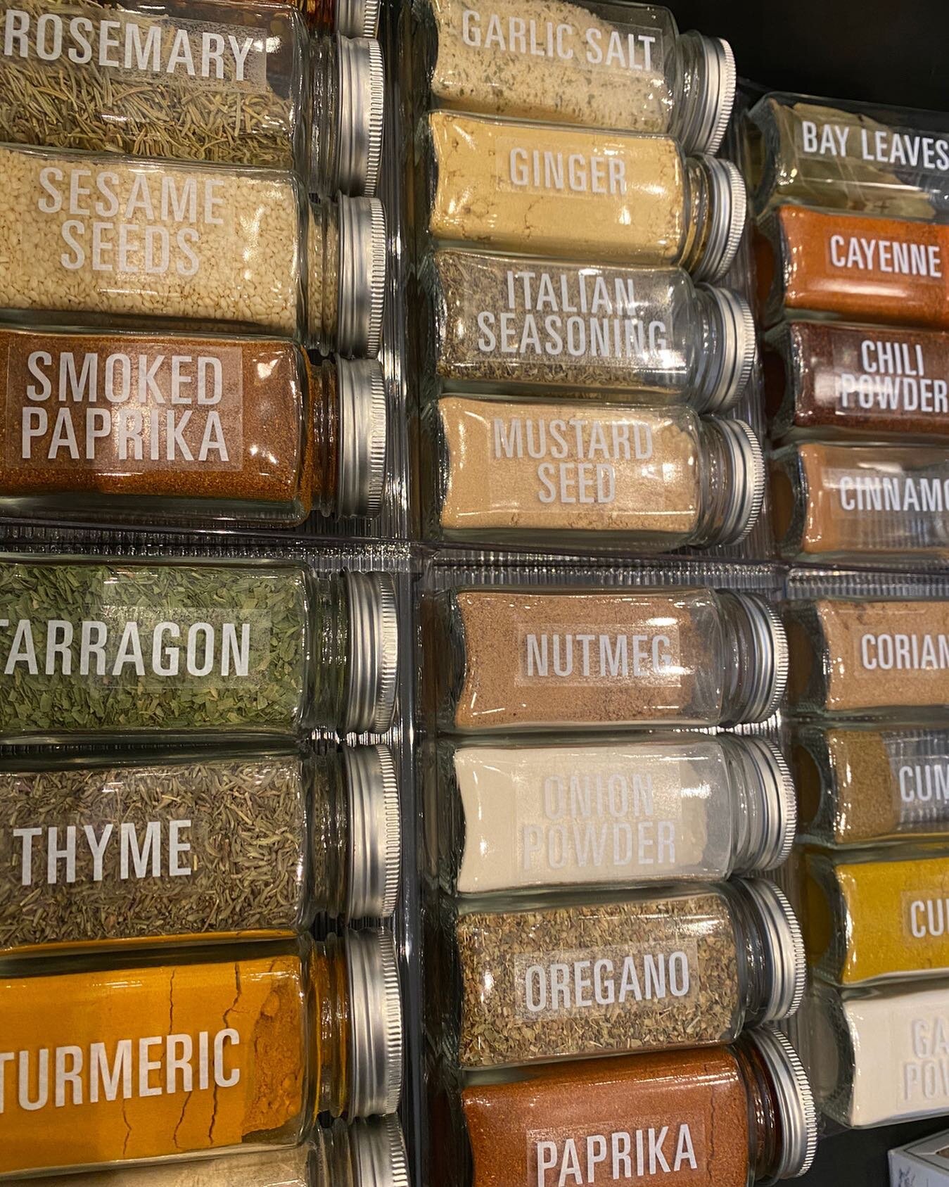 How do you organize your spices? 🌶
⠀⠀⠀⠀⠀⠀⠀⠀⠀
We like to put them all in clear glass jars and alphabetize them. This helps you quickly find what you're looking for when you are cooking. 
⠀⠀⠀⠀⠀⠀⠀⠀⠀
Call us to get your spice drawer organized! 
⠀⠀⠀⠀⠀⠀⠀⠀