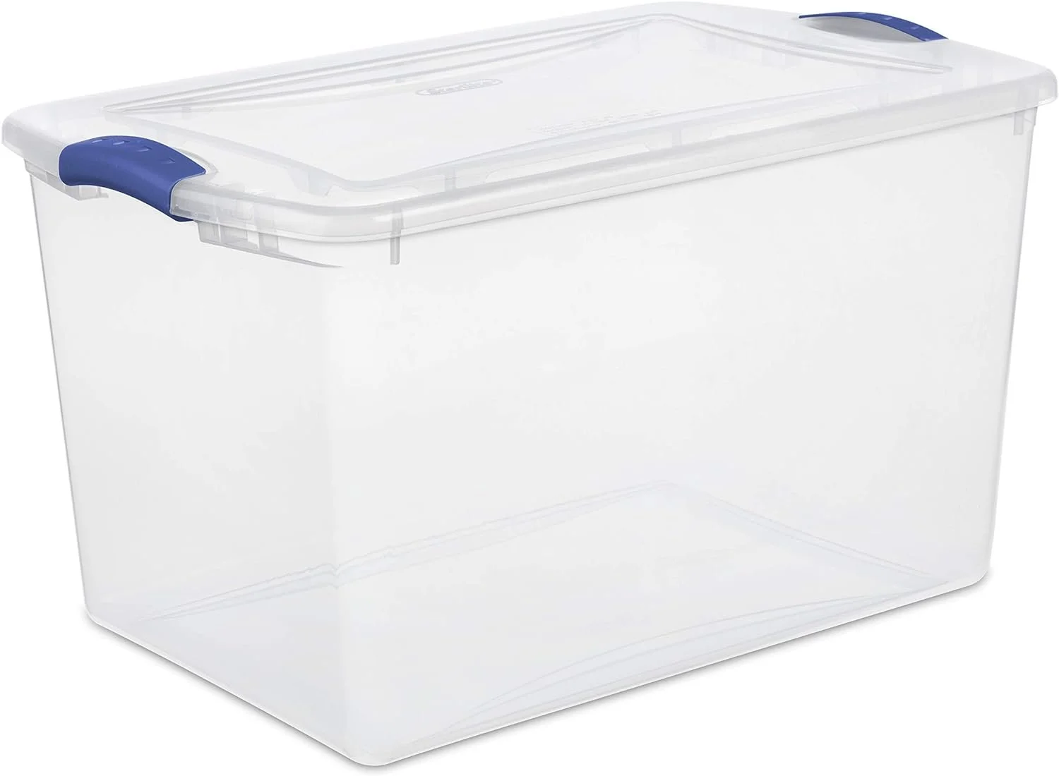 rubbermain latching stackable plastic storage tote bins container