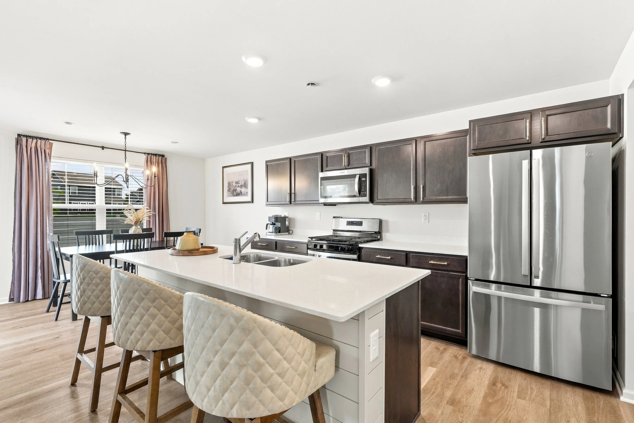 Professionally photographed kitchen interior in a Fox Valley, IL home listing