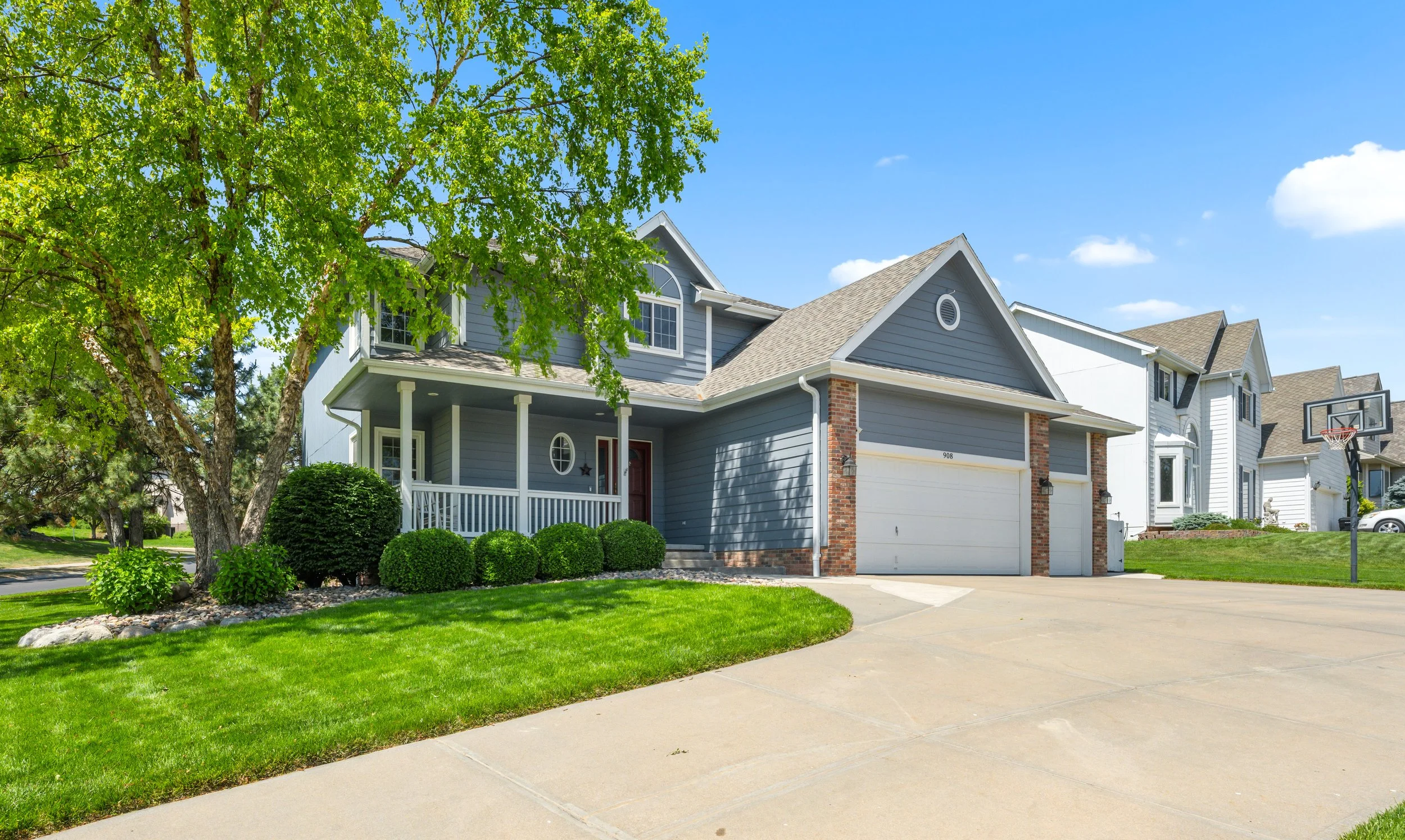 Professional real estate photography of a well-presented suburban home