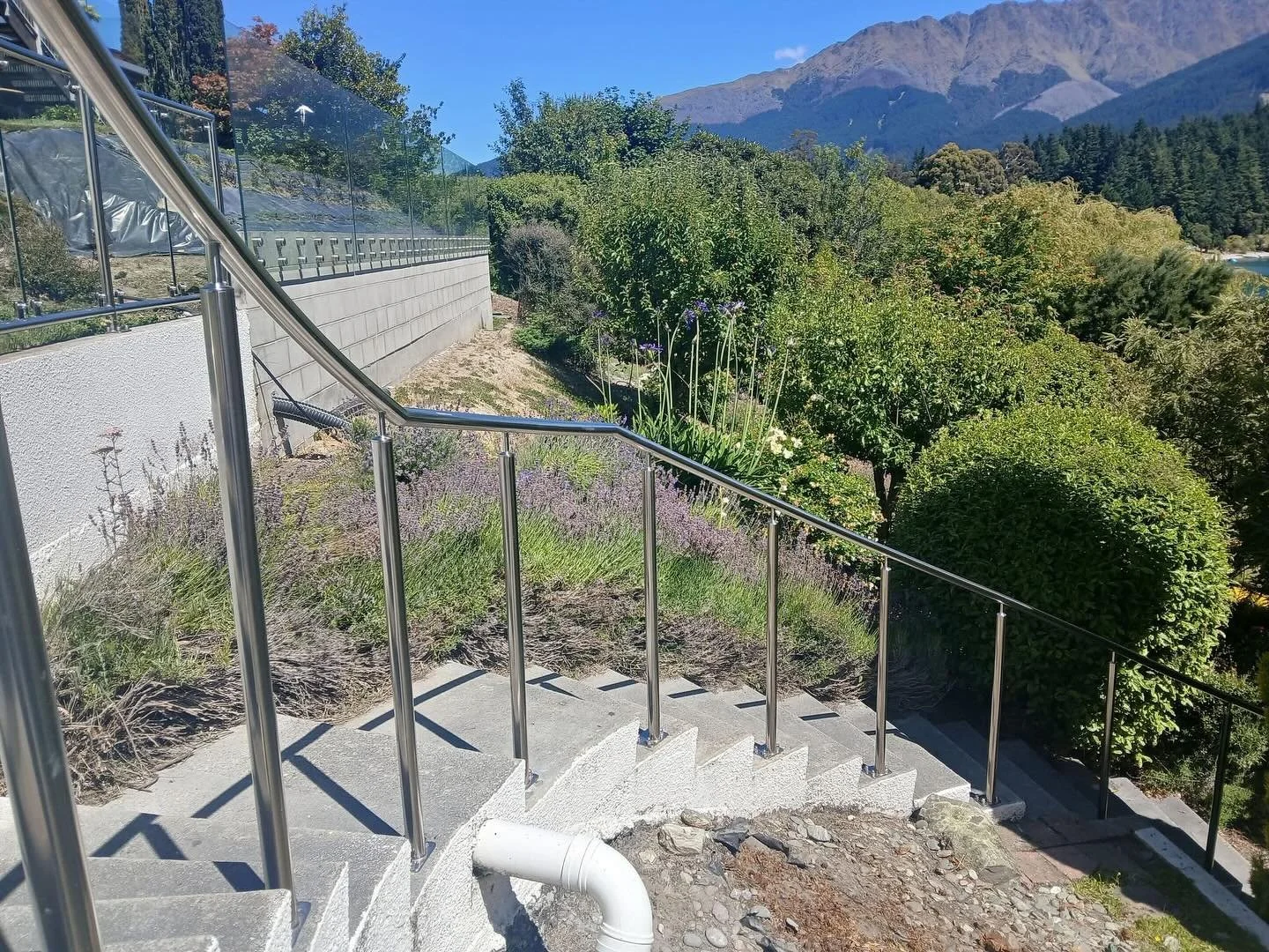 Exterior Handrails Glass Balustrade