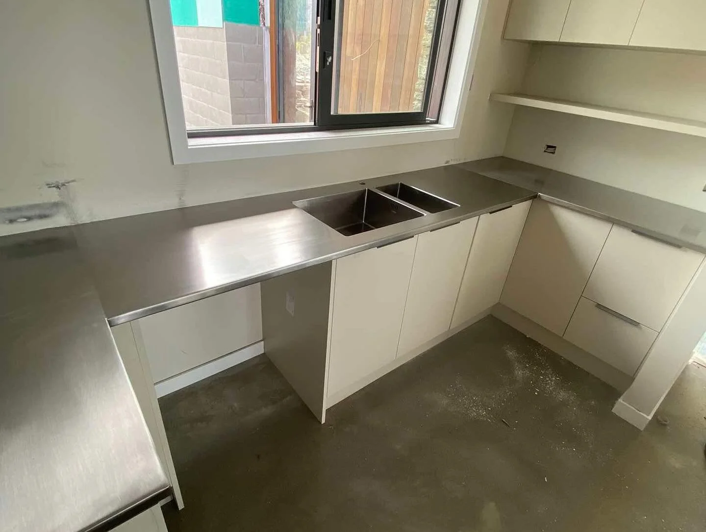stainless steel bench top