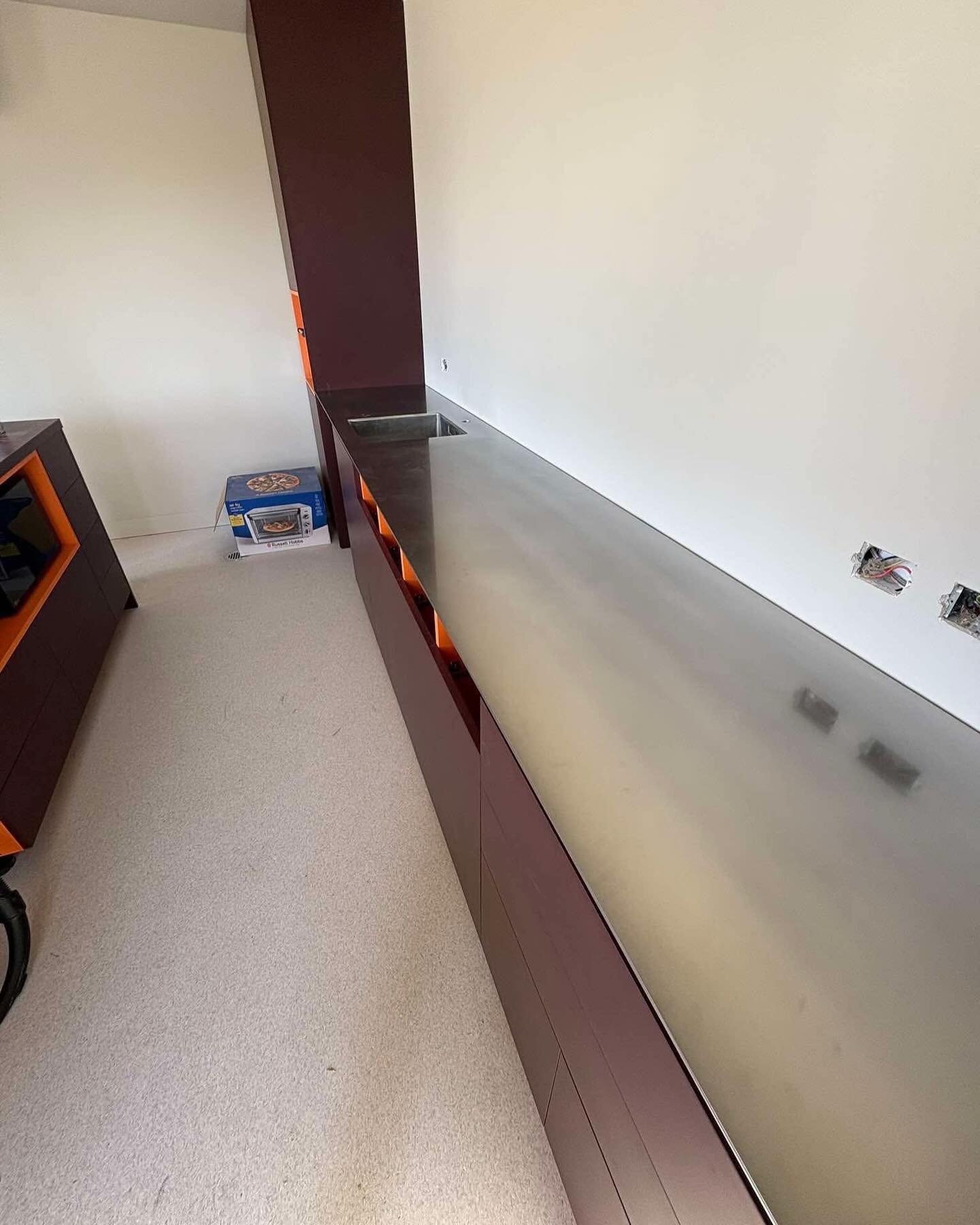 stainless steel bench top