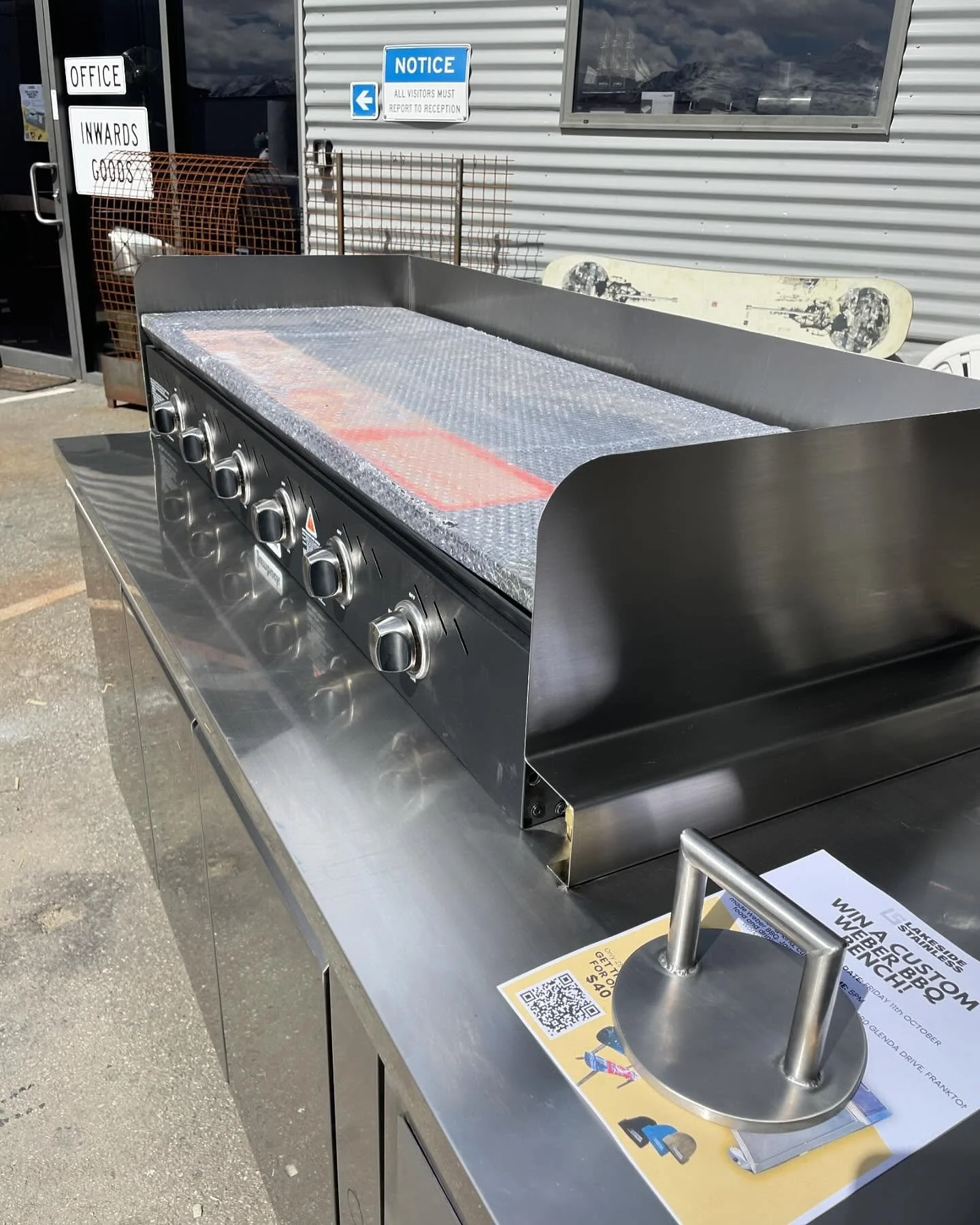 stainless steel bench top food truck