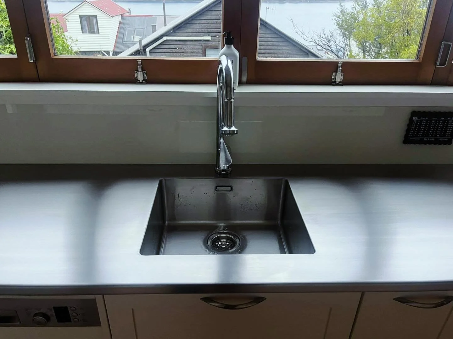 stainless steel bench top