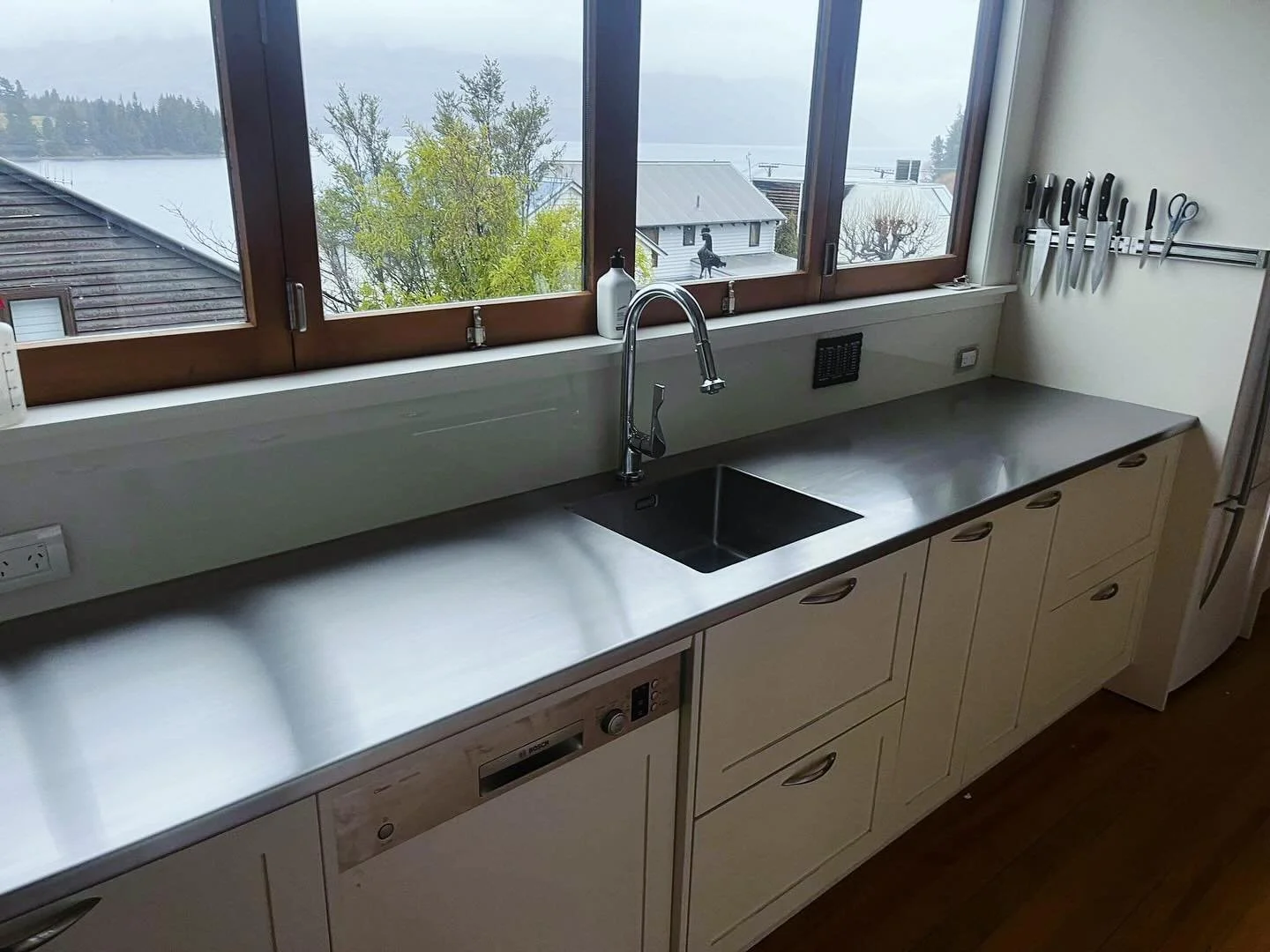 stainless steel bench top