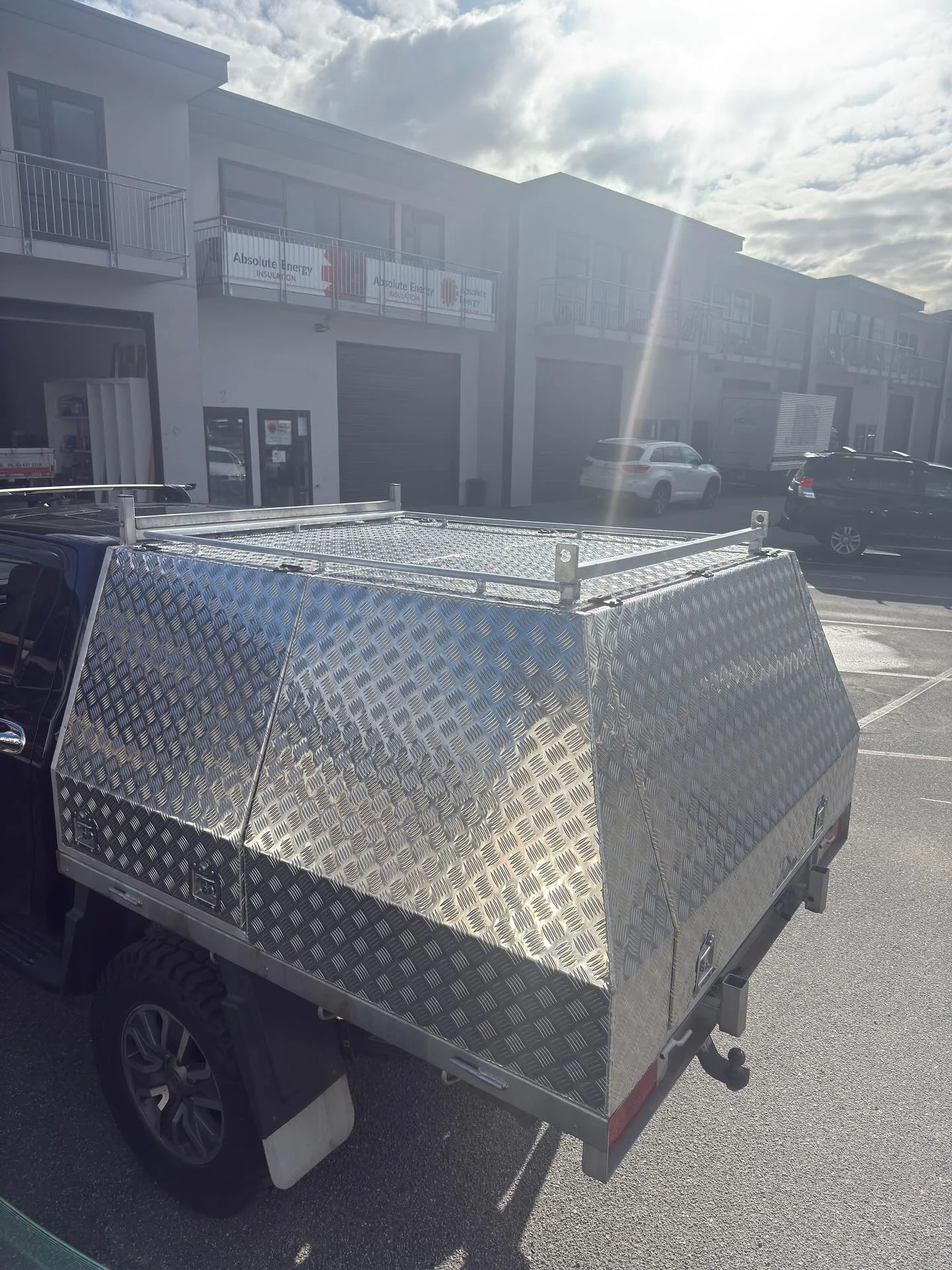 Ute deck canopy storage