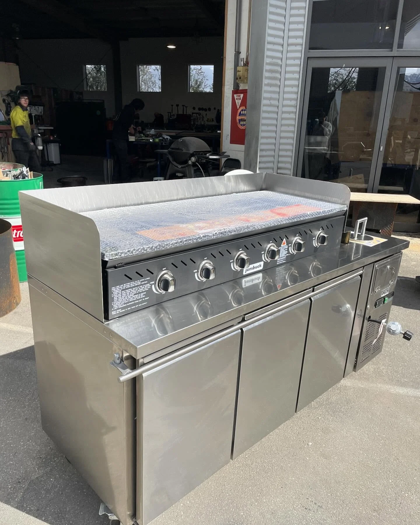 stainless steel bench top food truck